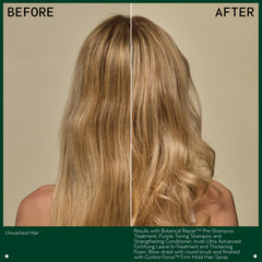 Aveda Botanical Repair Purple Toning Shampoo ingredients panel highlights plant-based bond-building.