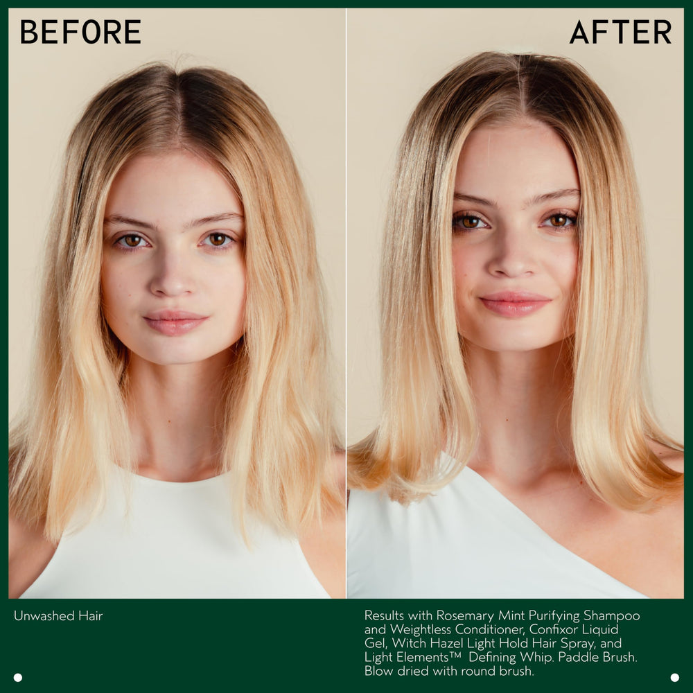 Aveda Rosemary Mint Purifying Conditioner dispensing for easy application.