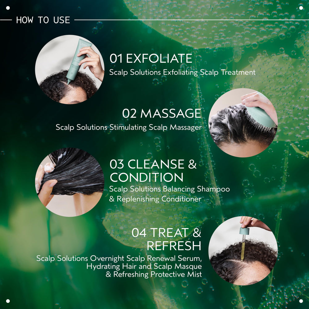 Aveda Scalp Solutions Exfoliating Scalp Treatment close-up of aroma notes.