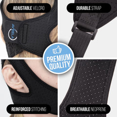 AVEELA chin strap made with soft neoprene for durable, comfortable wear.