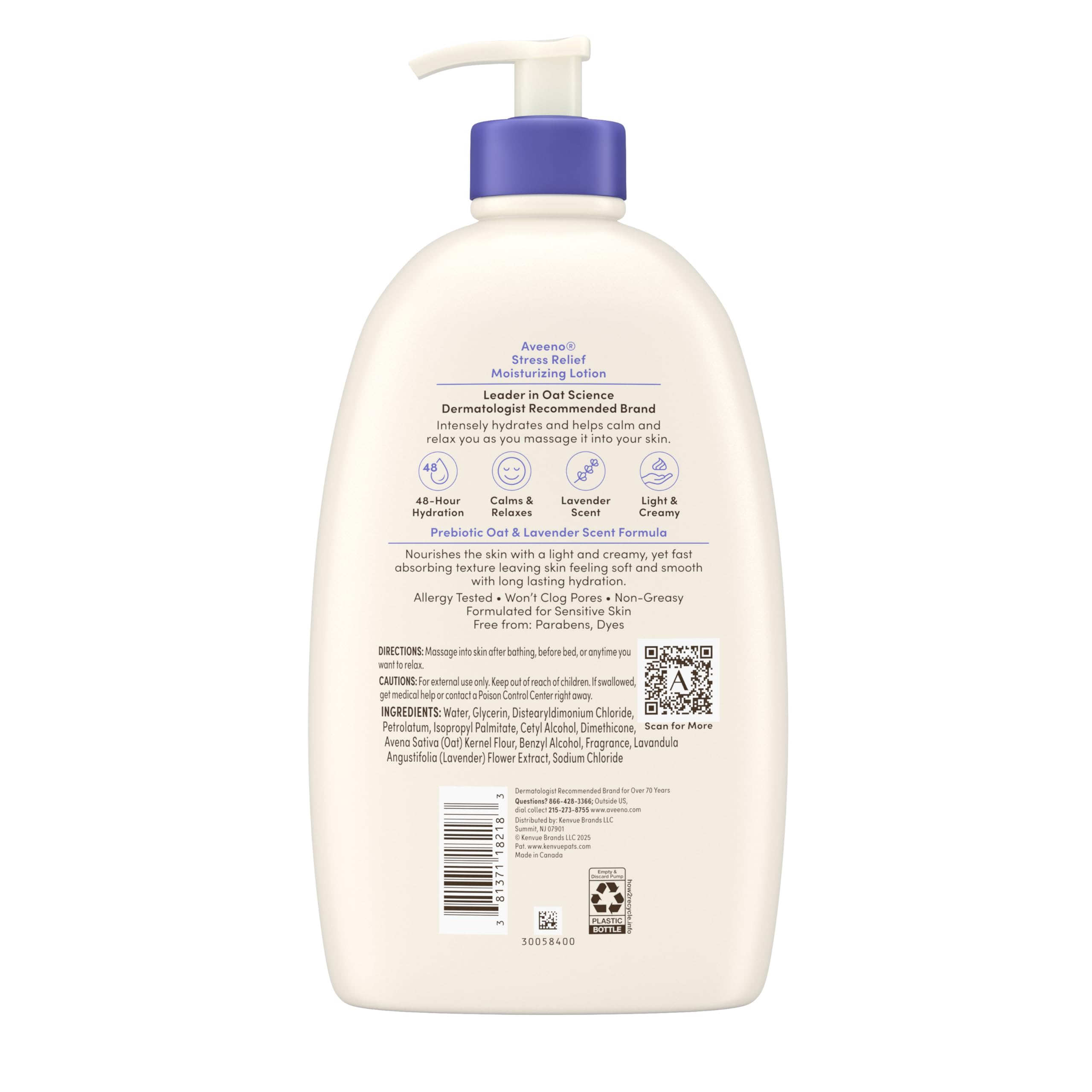 Aveeno 48-hour hydration demonstrated on normal to dry skin.