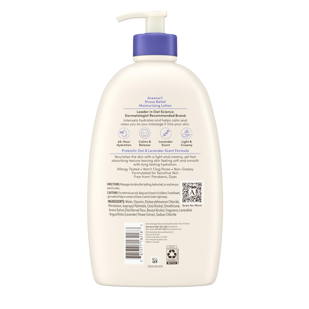 Aveeno 48-hour hydration demonstrated on normal to dry skin.
