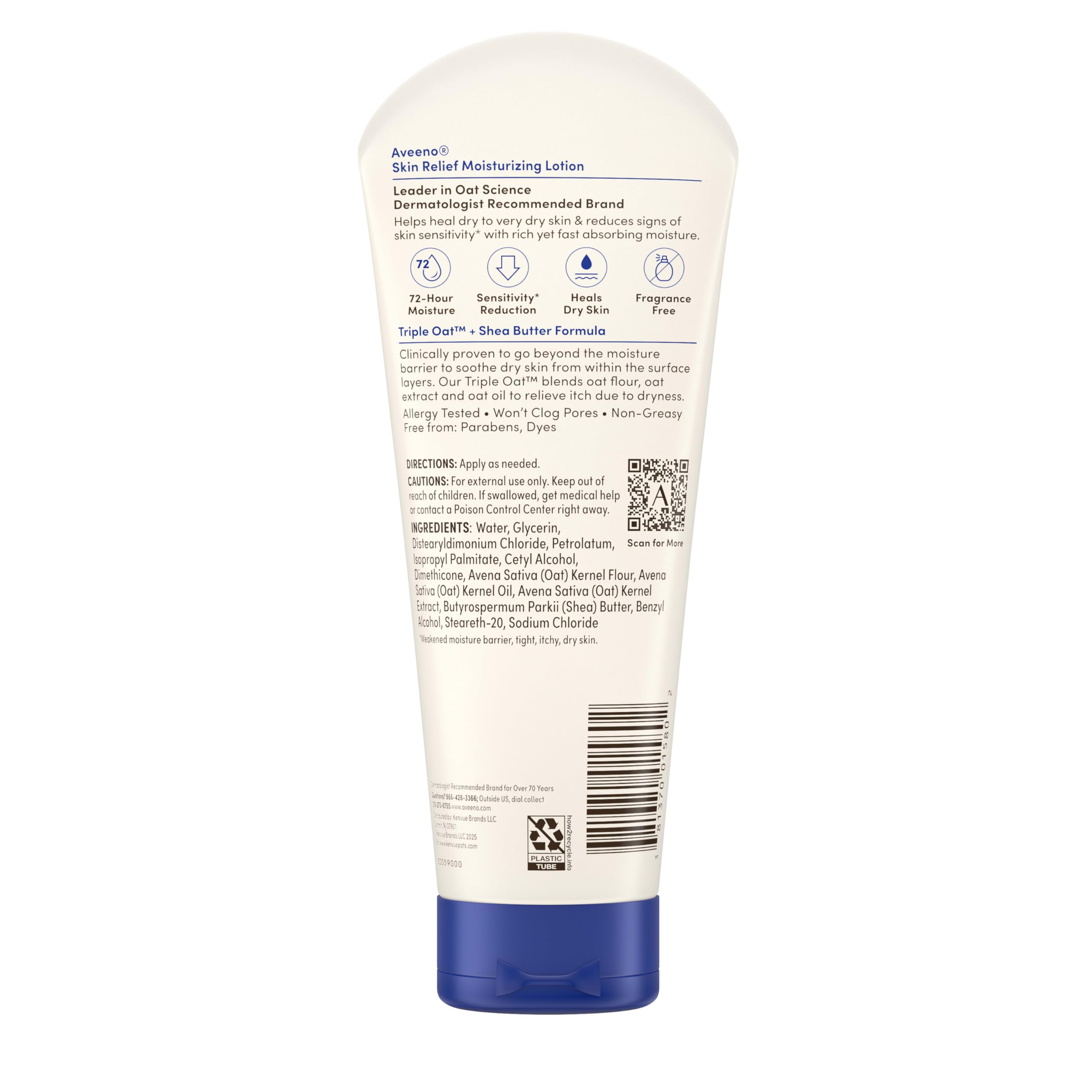 8-ounce Aveeno Skin Relief bottle for everyday care.
