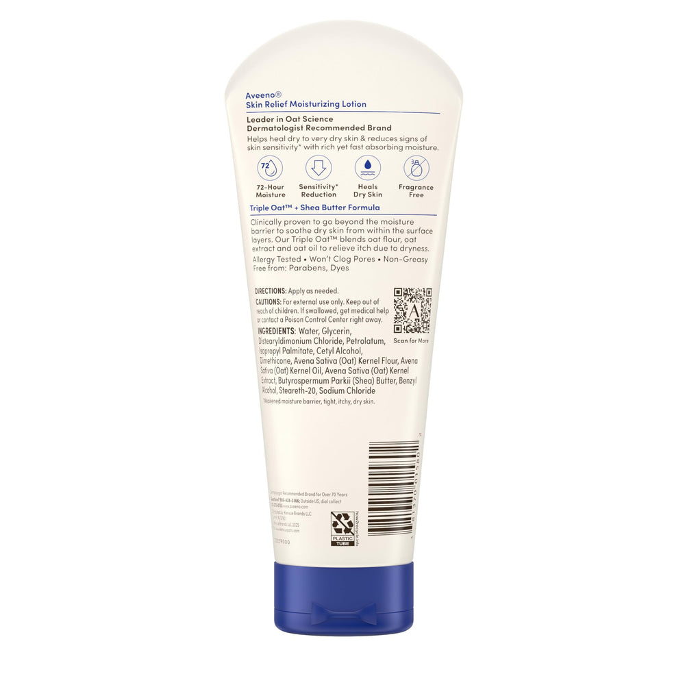8-ounce Aveeno Skin Relief bottle for everyday care.