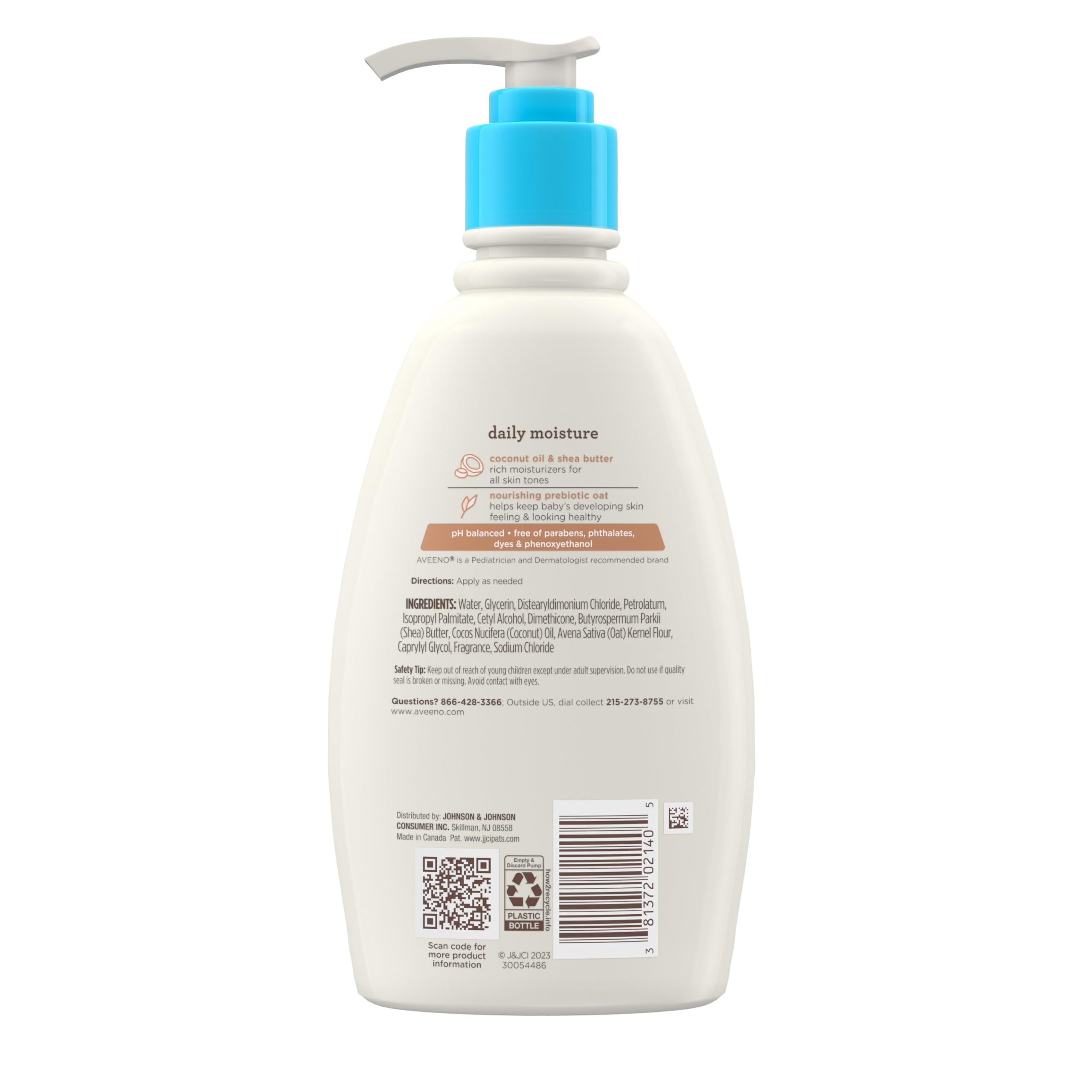 Aveeno Baby cream demonstrating pH-balanced, dermatologist-approved care