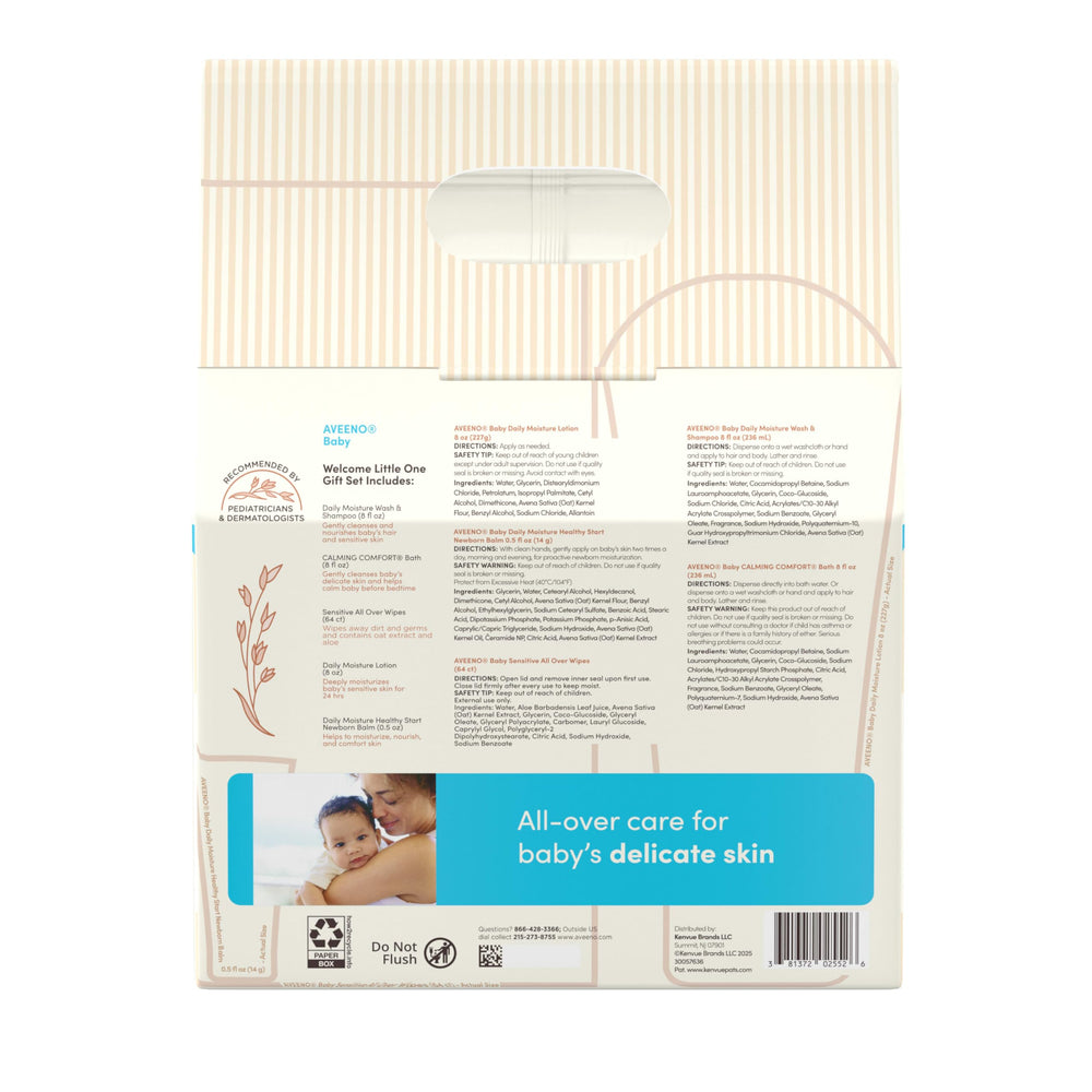 Packaging close-up highlighting tear-free and hypoallergenic formulas.