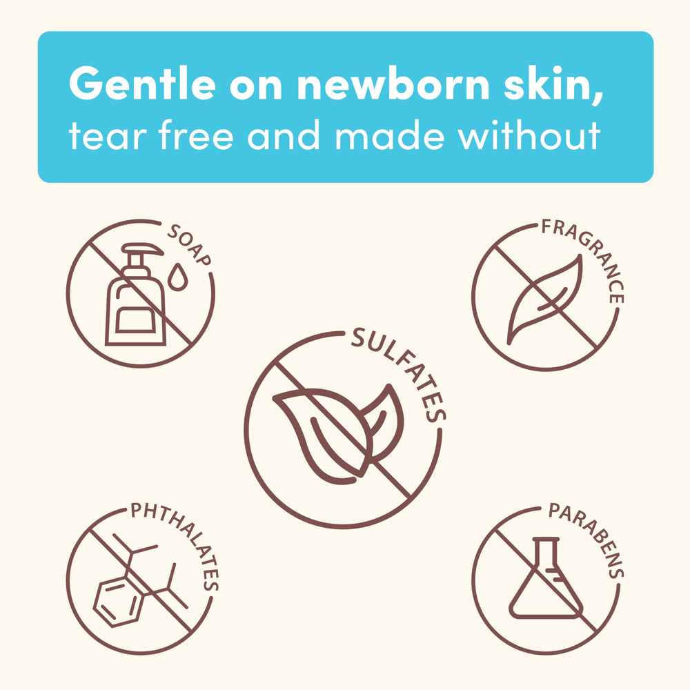 Aveeno Baby pediatrician-approved branding panel reinforces trusted skincare guidance.