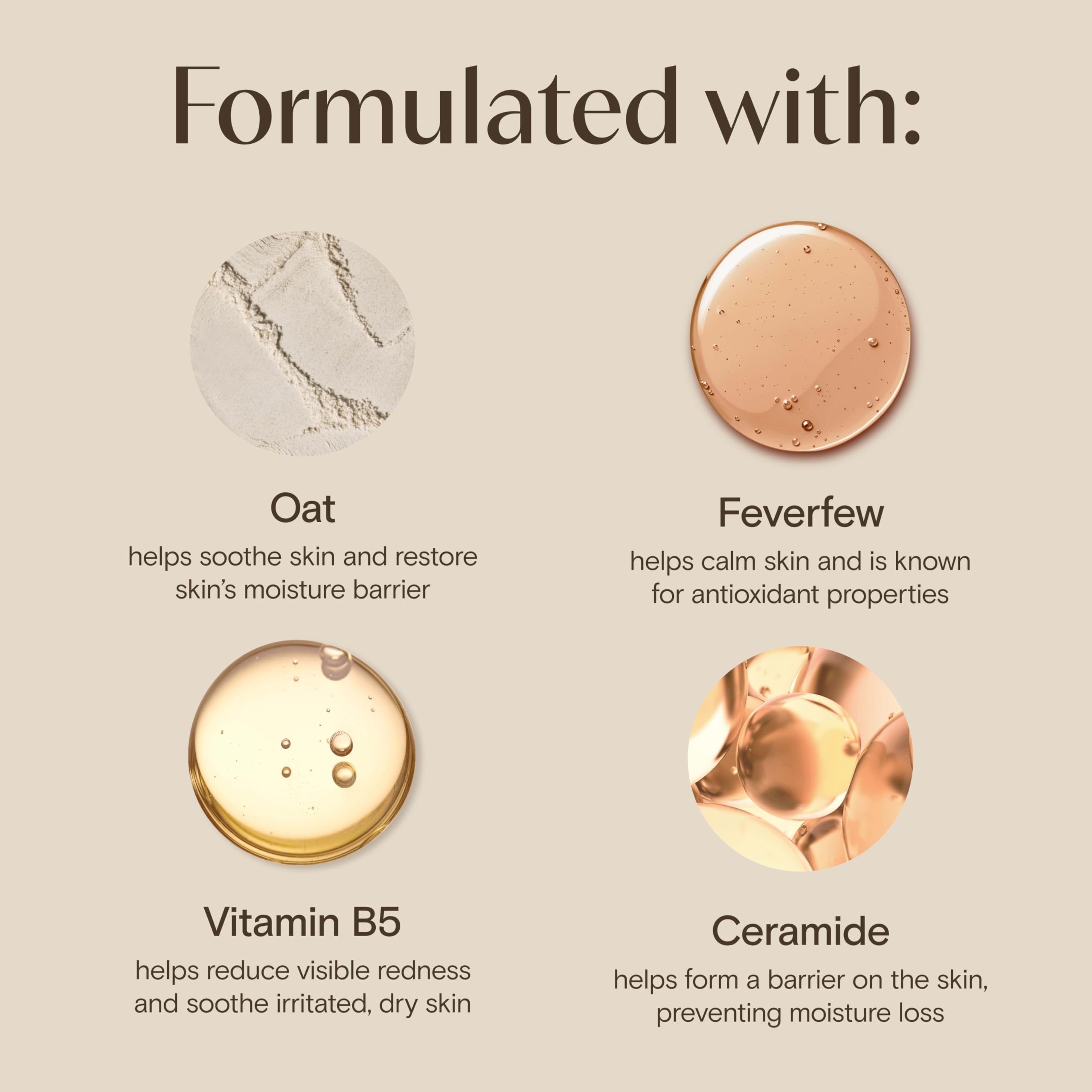 Fragrance free label on Aveeno Calm + Restore packaging
