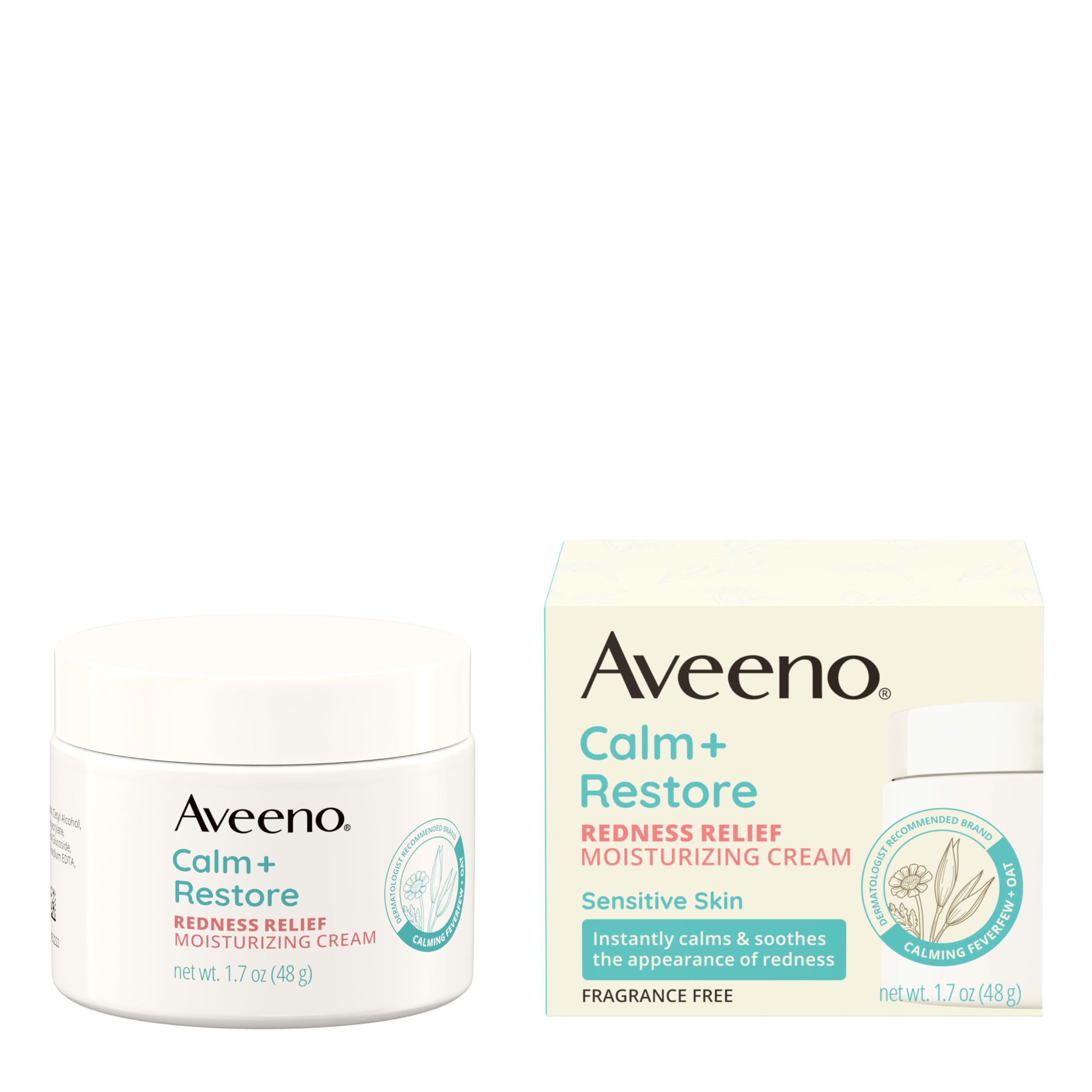 Skin balance with Aveeno Calm + Restore after use