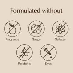 Applying Aveeno cleanser gently on sensitive skin in circular motion