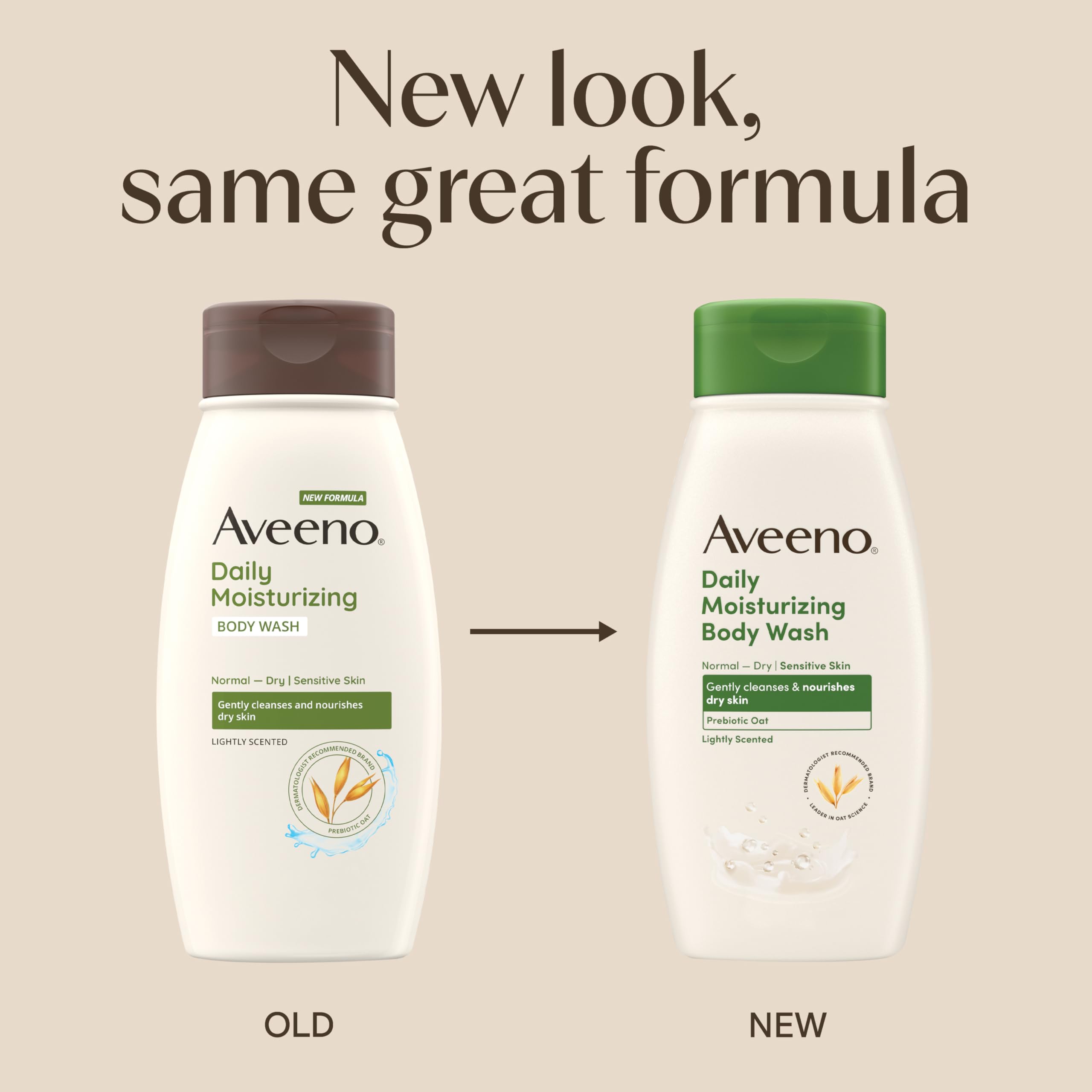 Creamy lather from Aveeno body wash for gentle cleansing and moisturization.