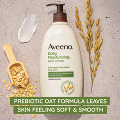 Fragrance-free label on Aveeno Sheer Hydration signals allergy-friendly care.