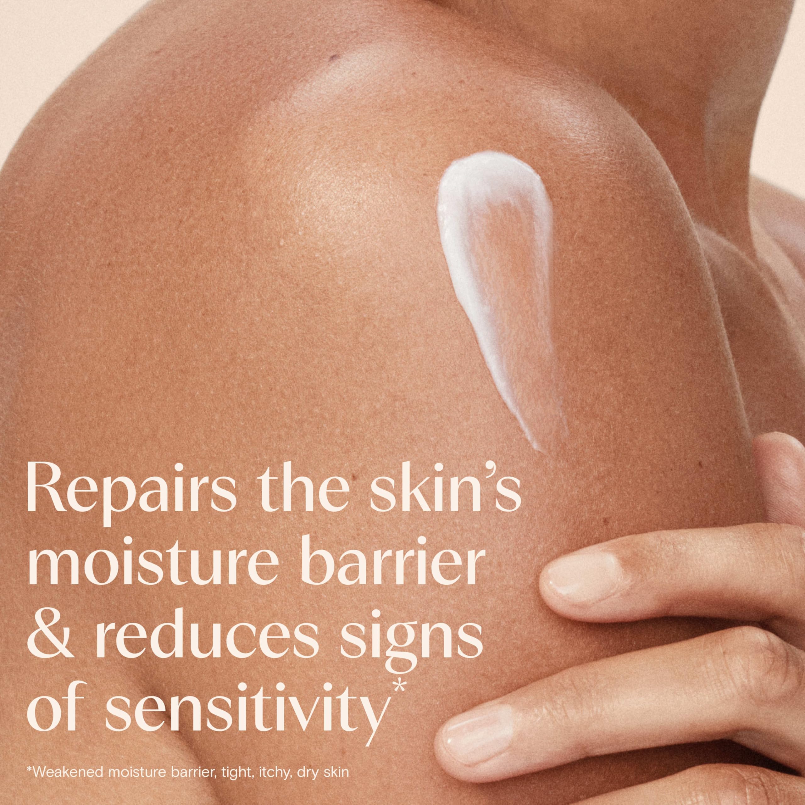 Aveeno fragrance-free care designed for sensitive skin.