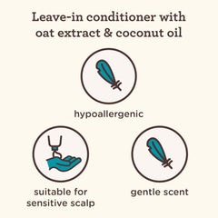 Aveeno Kids Coily Leave-In Conditioner detangles curls for softer, tangle-free hair.