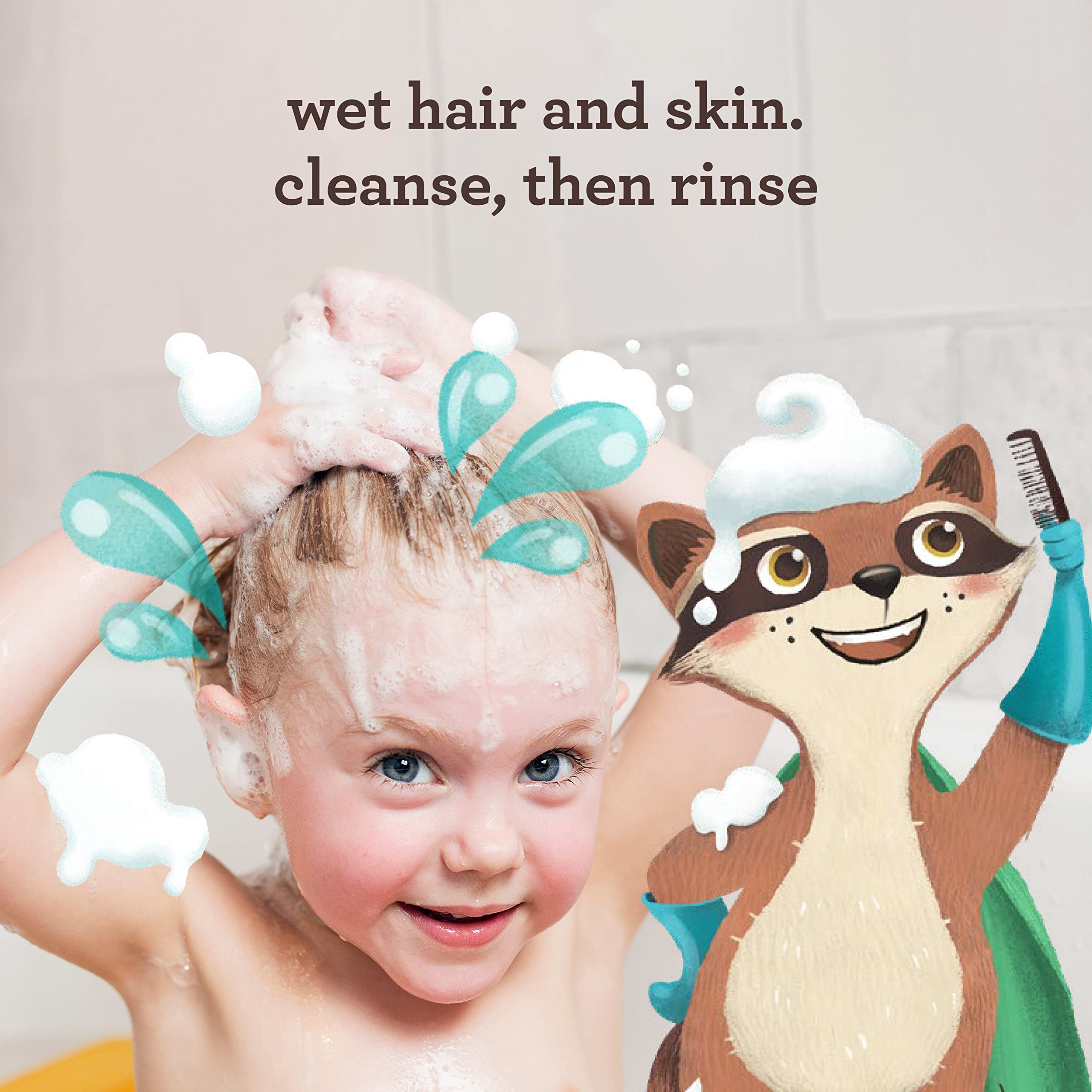 Aveeno Kids soft hair after use for easy styling.