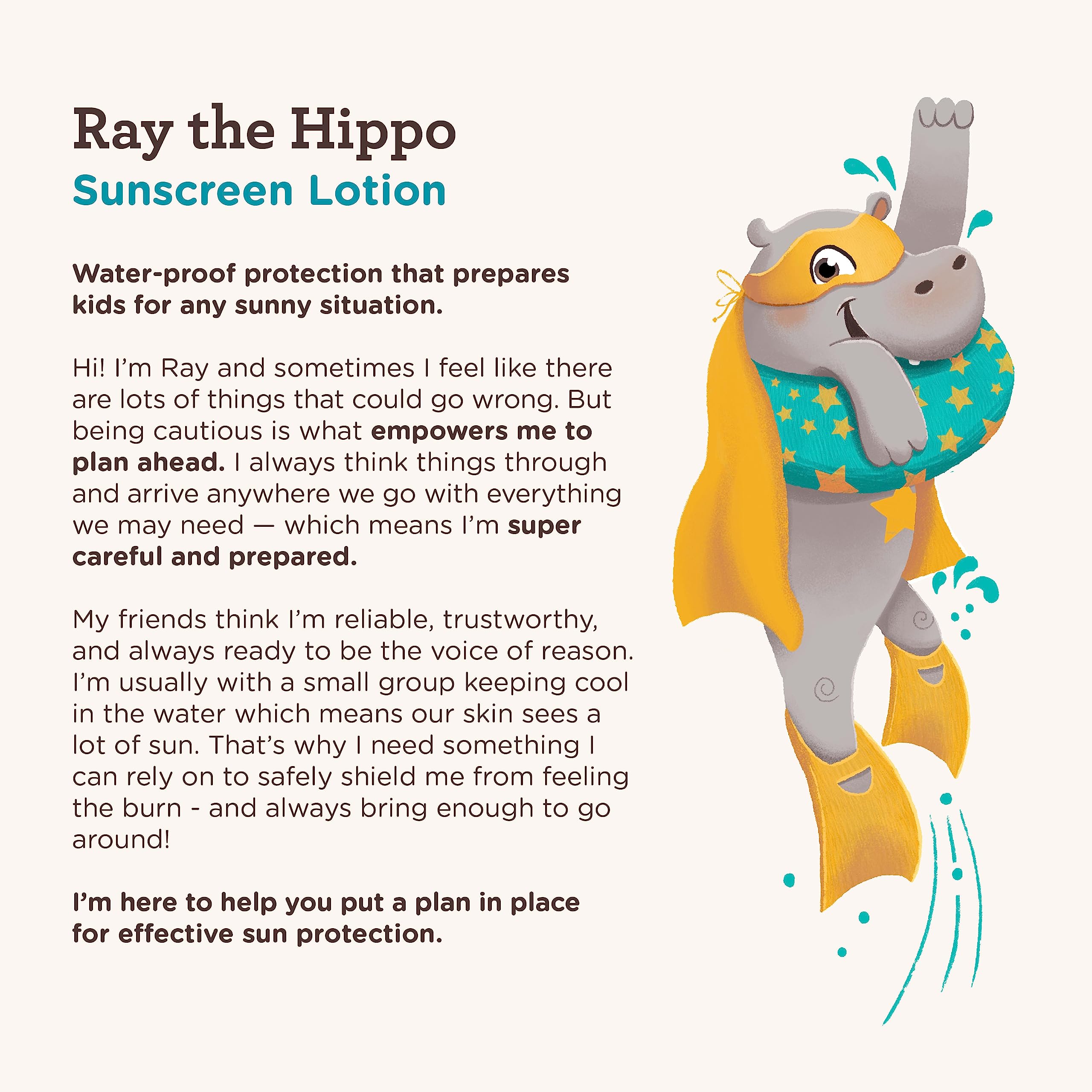 Aveeno Kids sunscreen for face and body provides easy, allover coverage