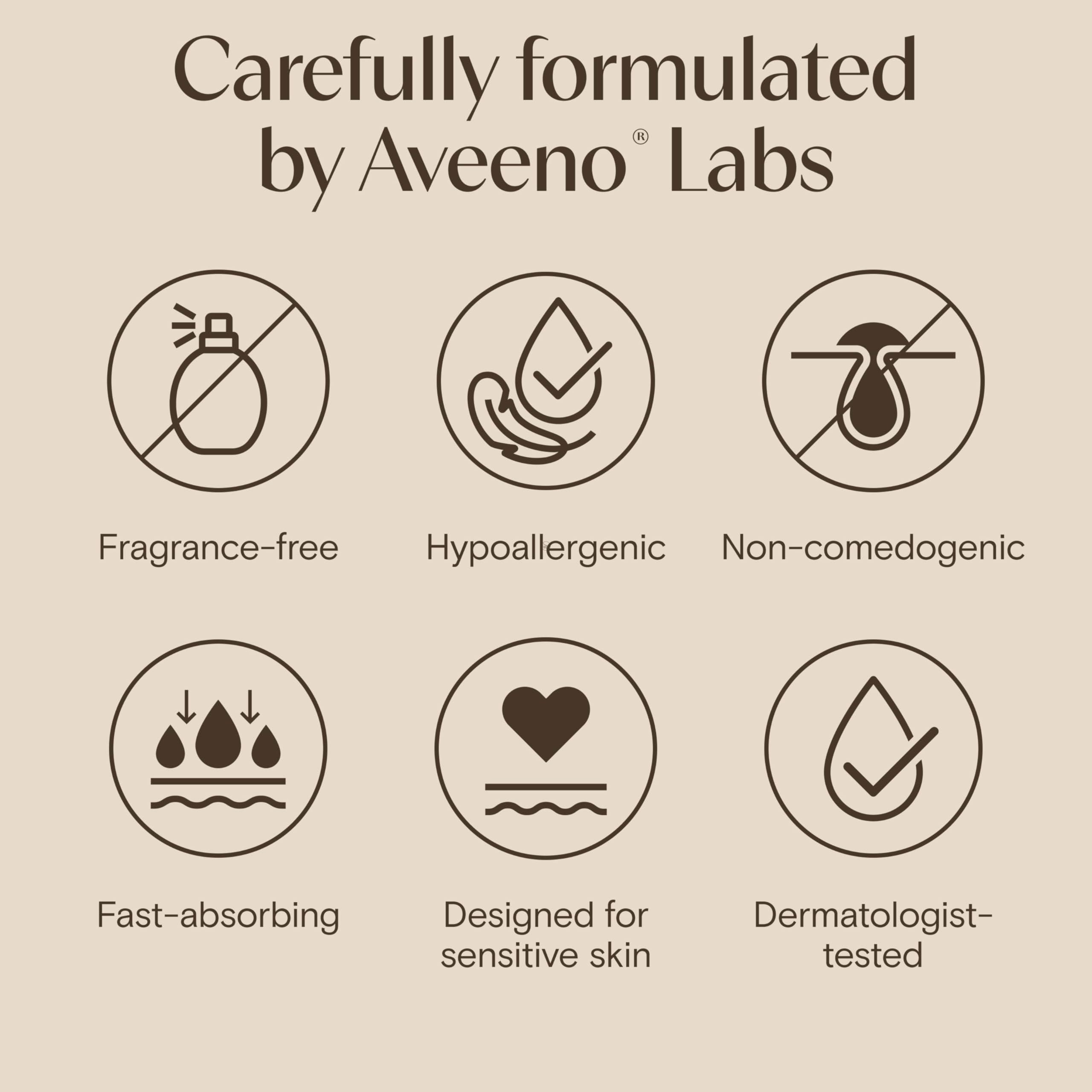 Aveeno oat gel texture close-up shows lightweight, quick-absorbing hydration.