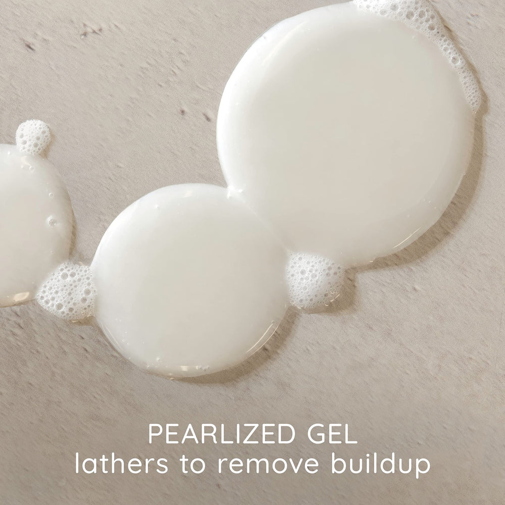 Almond milk ingredient adds gentle moisture to scalp in Aveeno shampoo.