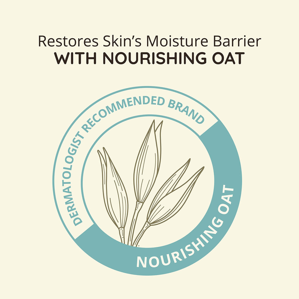 Aveeno oat oil ingredient shown for nourishing moisture and barrier support.