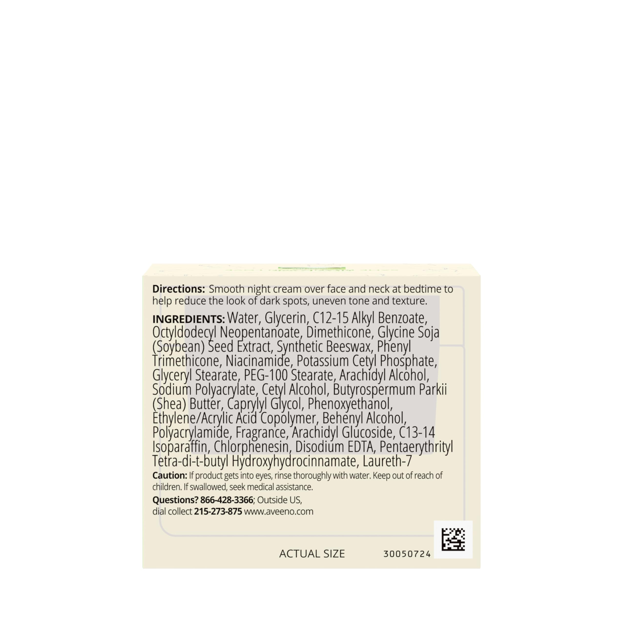 Aveeno oil-free formula label emphasizes suitability for sensitive skin