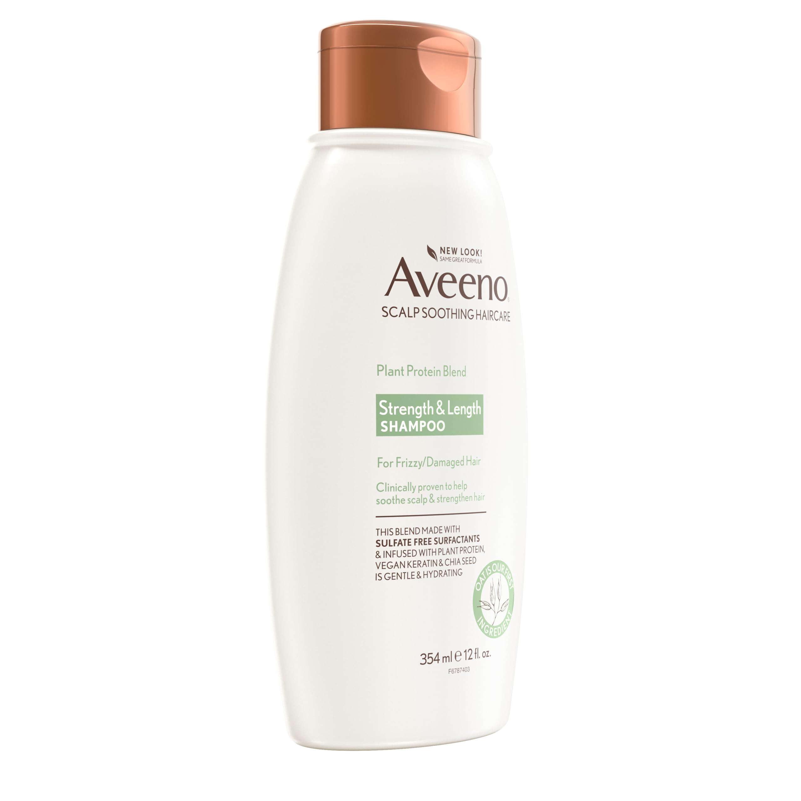 Aveeno Plant Protein Blend Shampoo used in daily scalp-care routine.