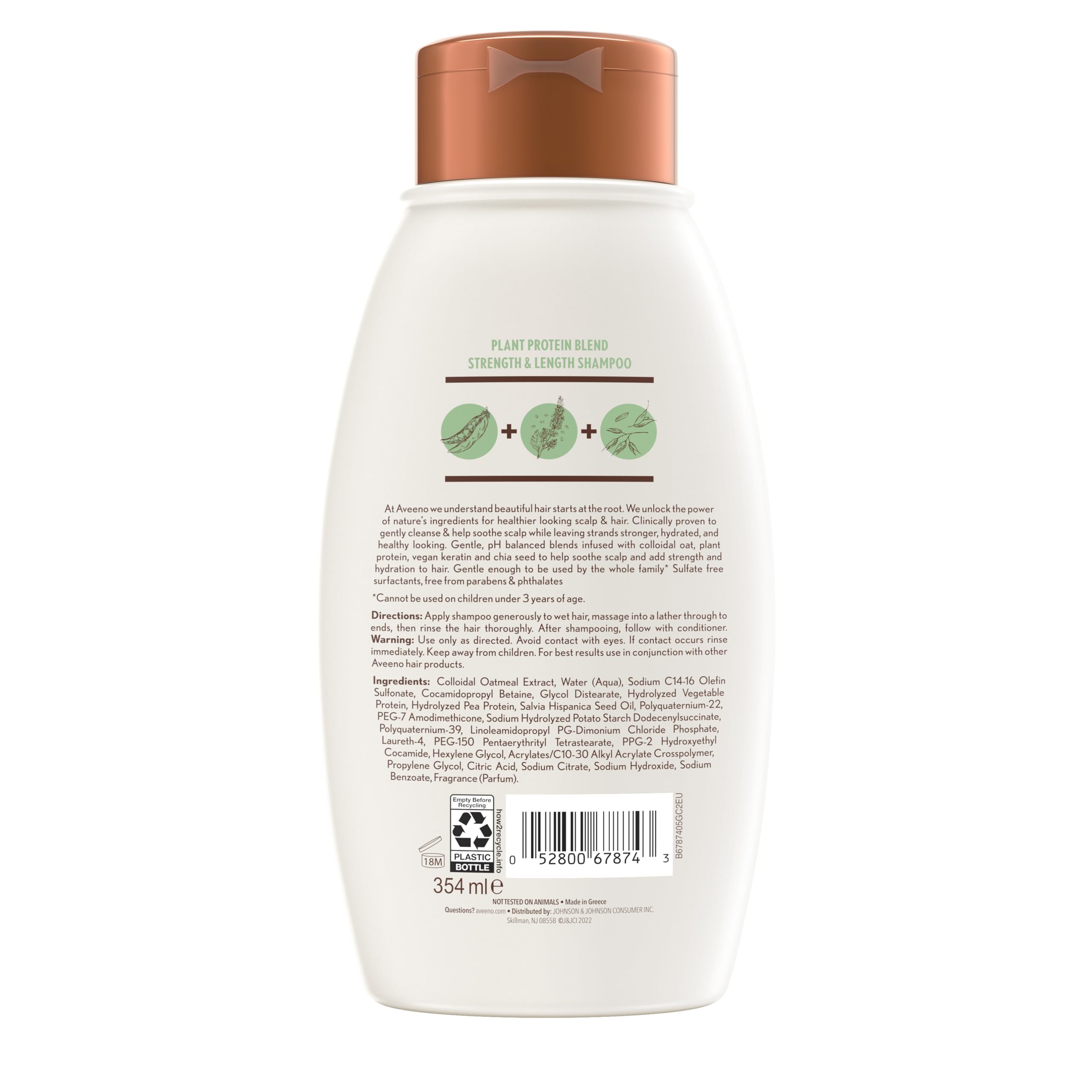 Soft, manageable hair after using Aveeno Plant Protein Blend Shampoo.