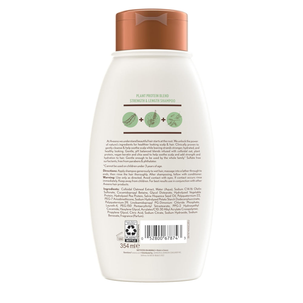 Soft, manageable hair after using Aveeno Plant Protein Blend Shampoo.
