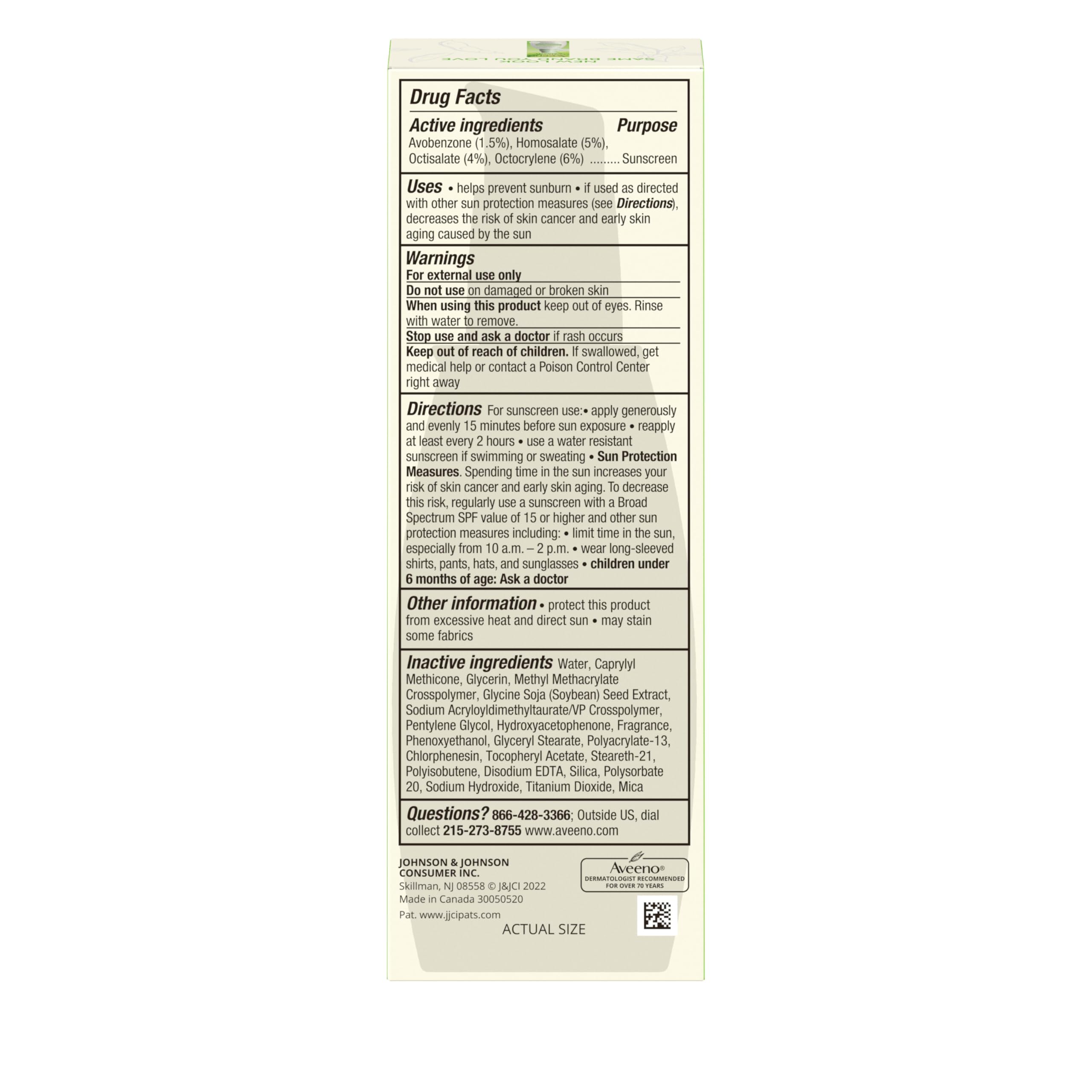 Aveeno Positively Radiant packaging box highlighting gift-ready appeal