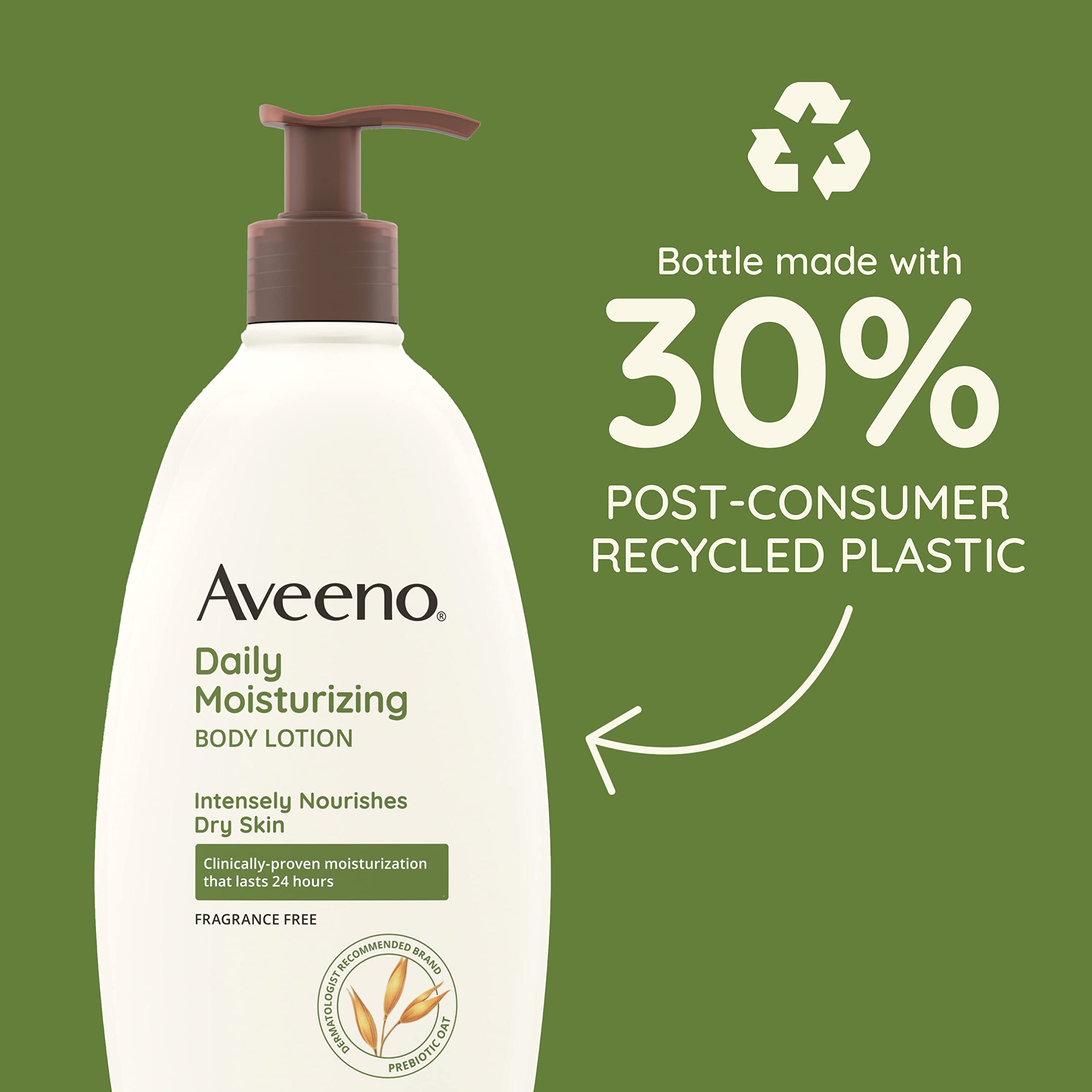 Close-up of Aveeno Sheer Hydration texture for dry skin relief.