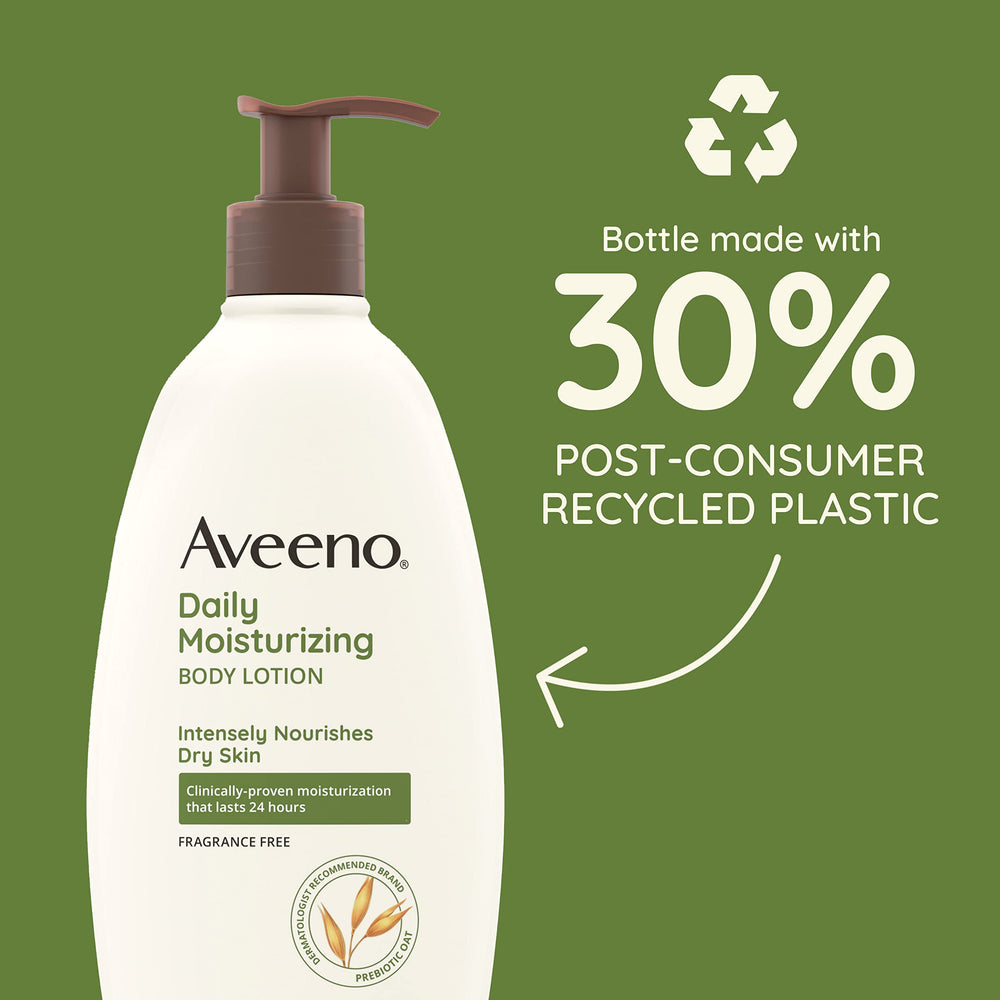 Close-up of Aveeno Sheer Hydration texture for dry skin relief.