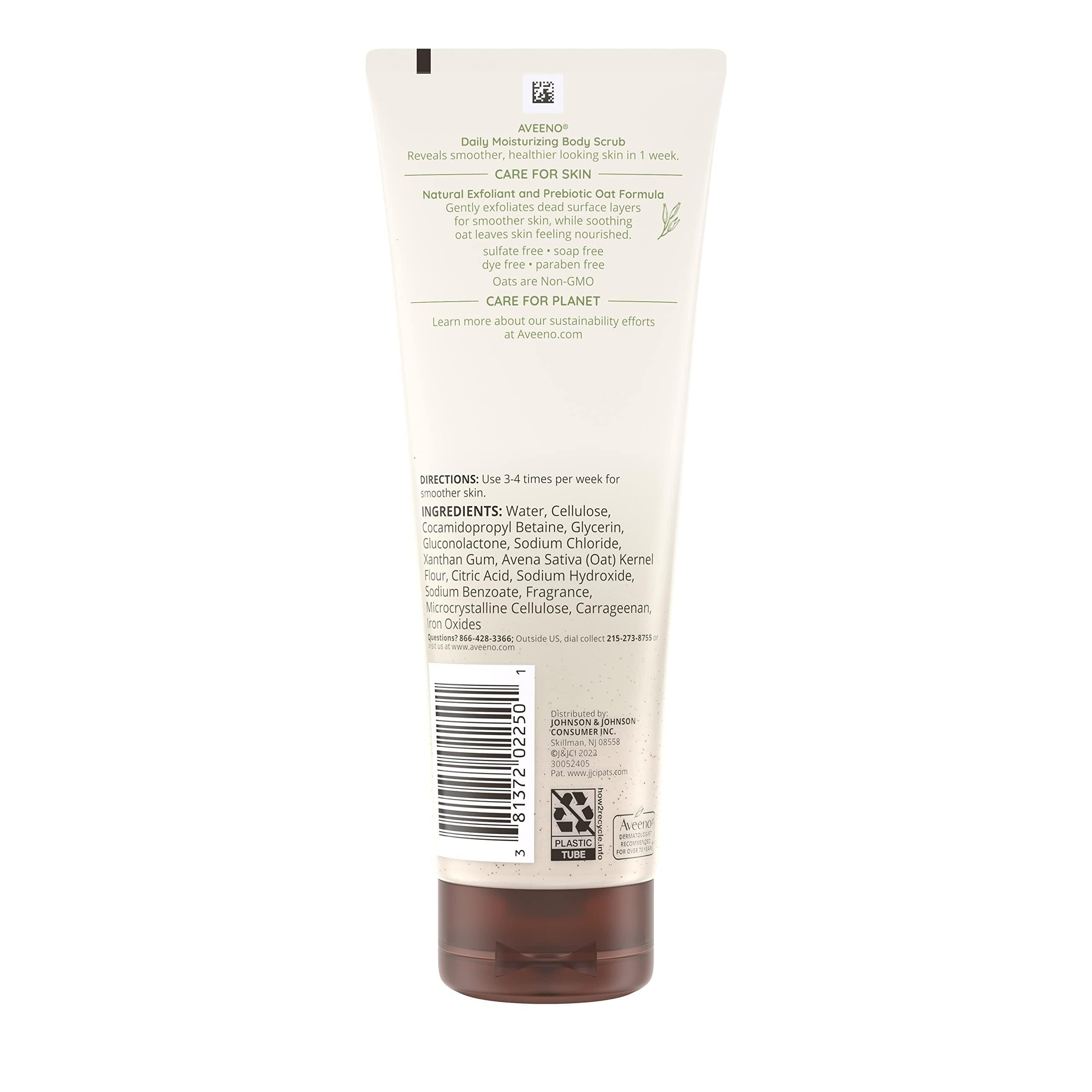 Aveeno smooth skin look after use week highlighting noticeable improvement