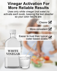 Avelis 30-second result display showing clear color change for fast checks.