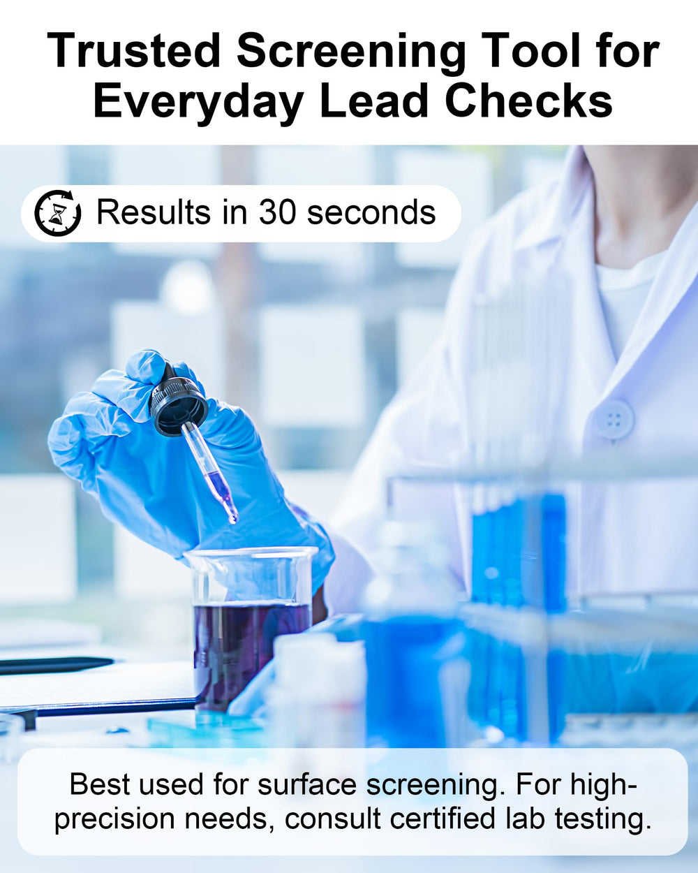 Avelis 30-swab value pack enables testing multiple areas in the home.