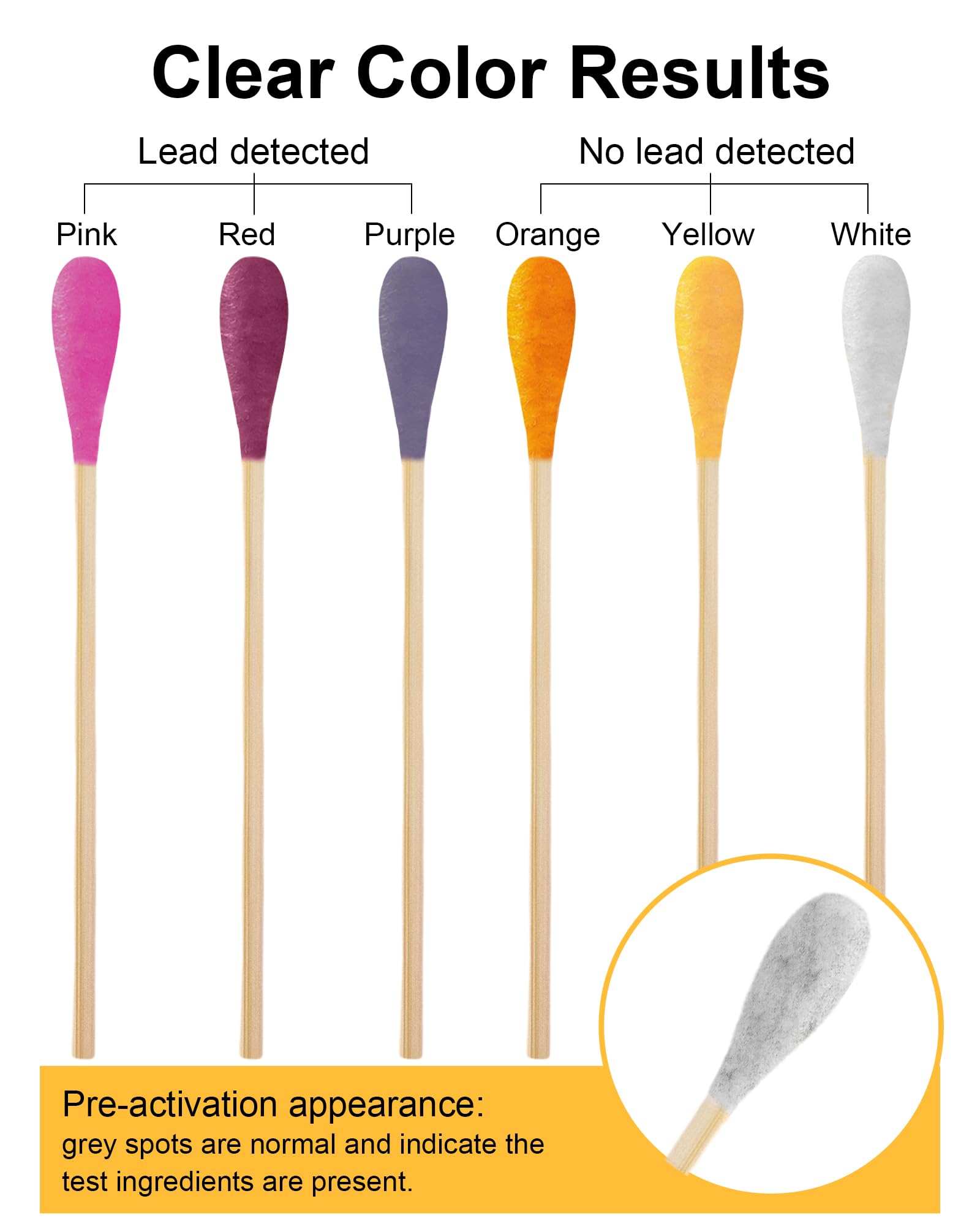 Avelis premium lead swabs for precise testing on ceramics and paint.