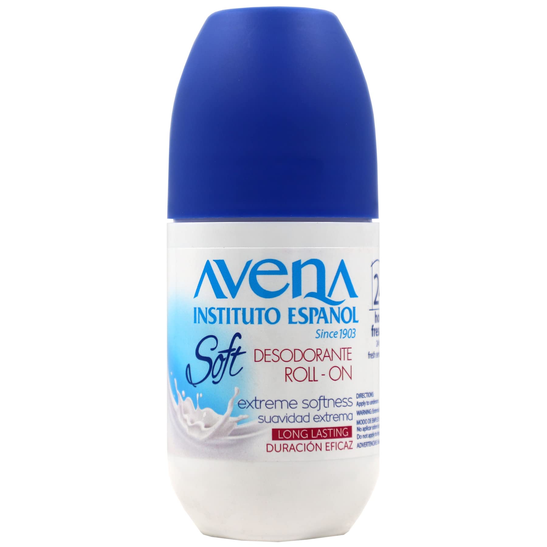 Avena Instituto Espanol alcohol free formula protects delicate underarm skin.