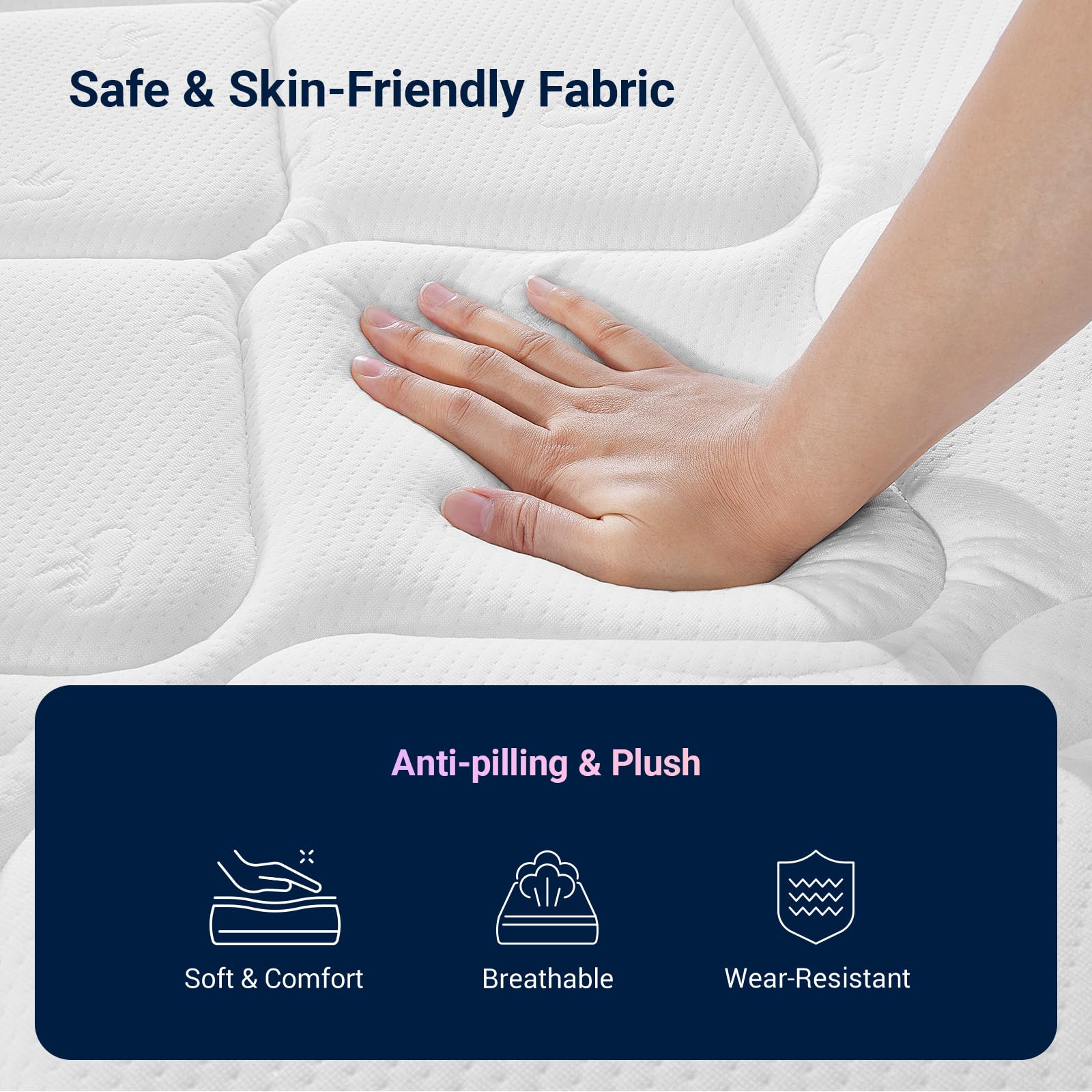 Avenco 6 Inch Twin Mattress bedroom setup showing child-friendly dimensions.