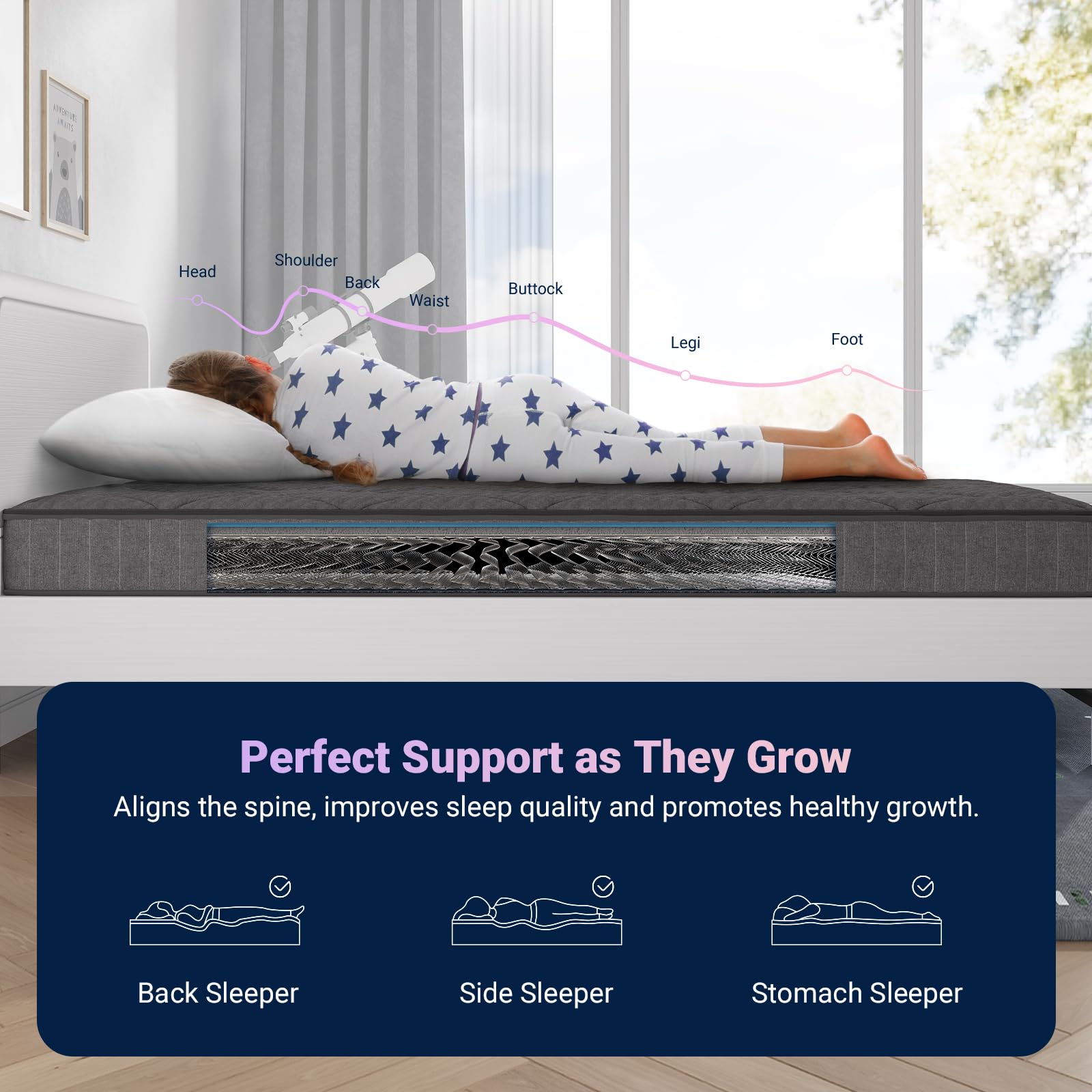 Avenco Bonnell spring structure provides stable support