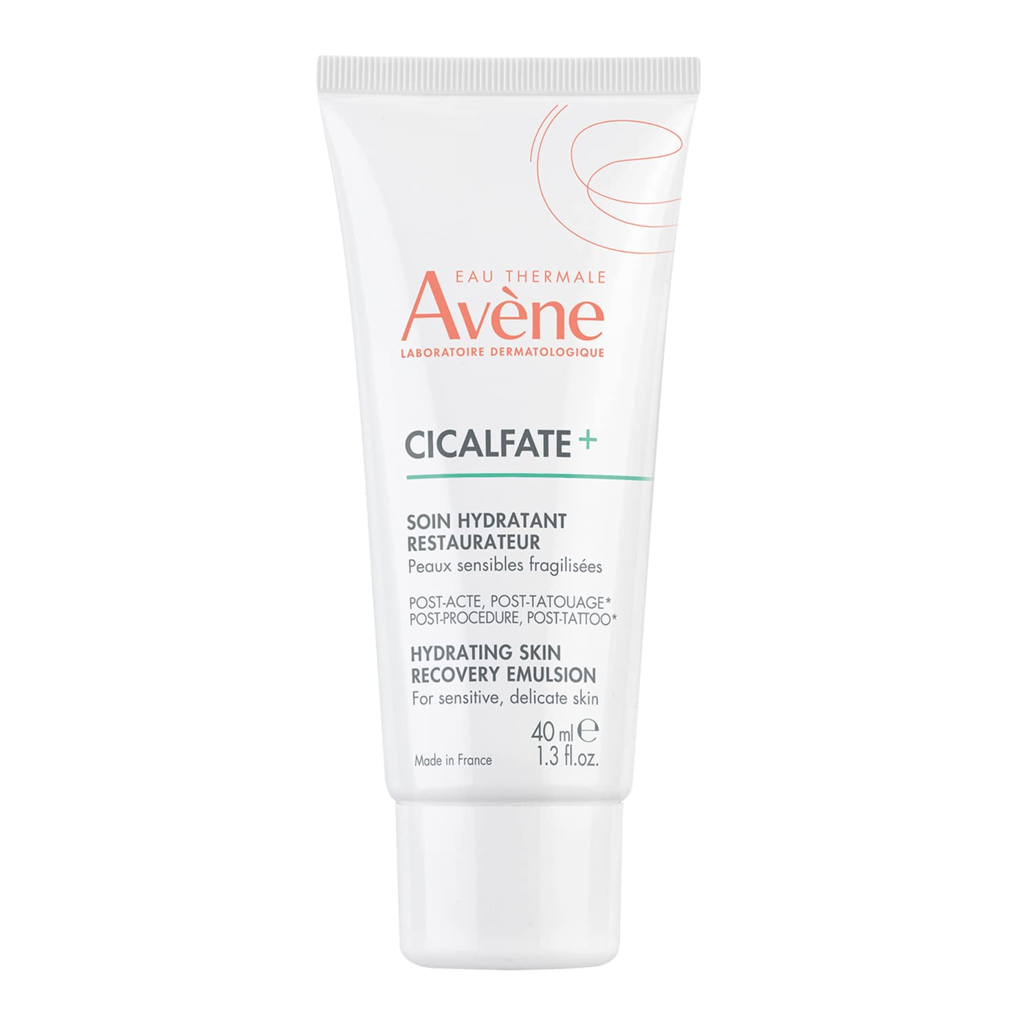 Avène Cicalfate+ emulsion bottle showing post-procedure hydration for sensitivity