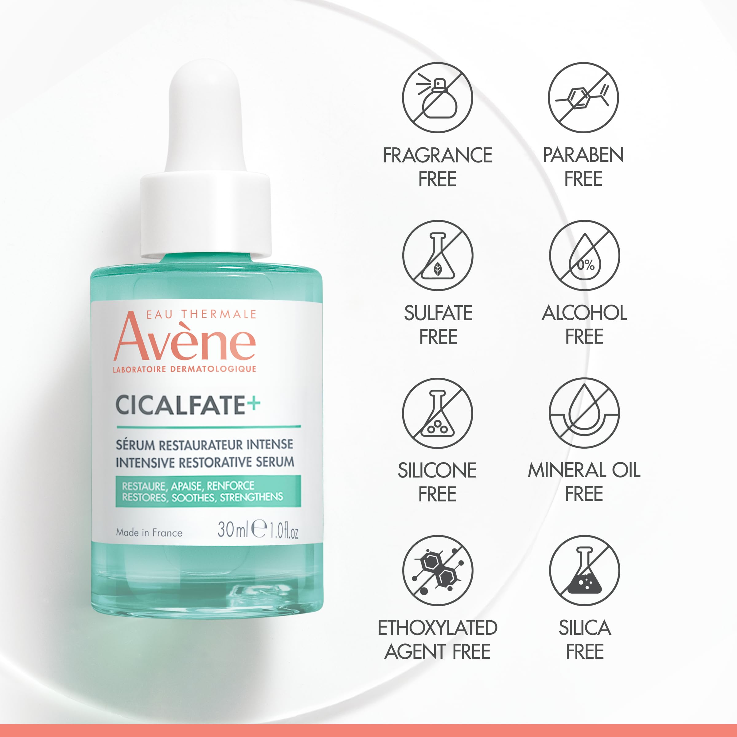 Avène Cicalfate+ skin application, soothing sensation during use.