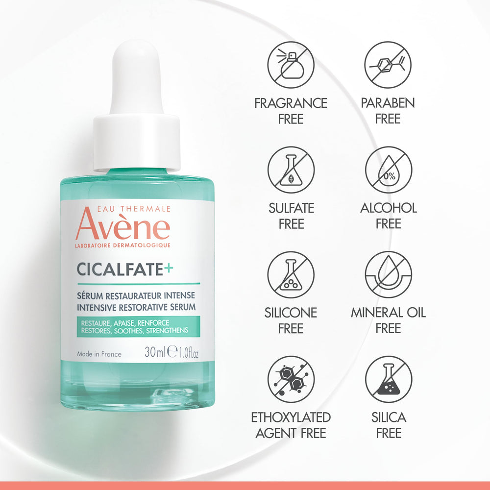Avène Cicalfate+ skin application, soothing sensation during use.