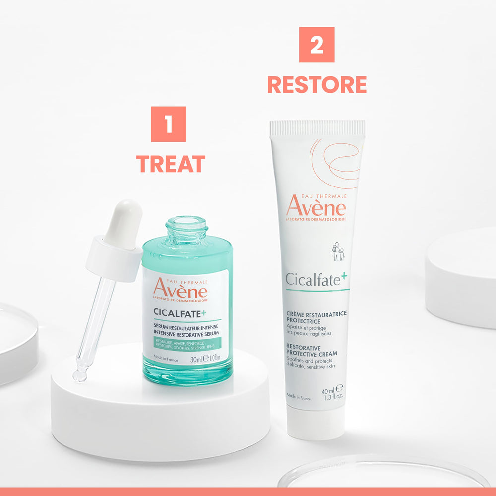 Avène Cicalfate+ skin barrier illustration, visualizing strengthened protection.