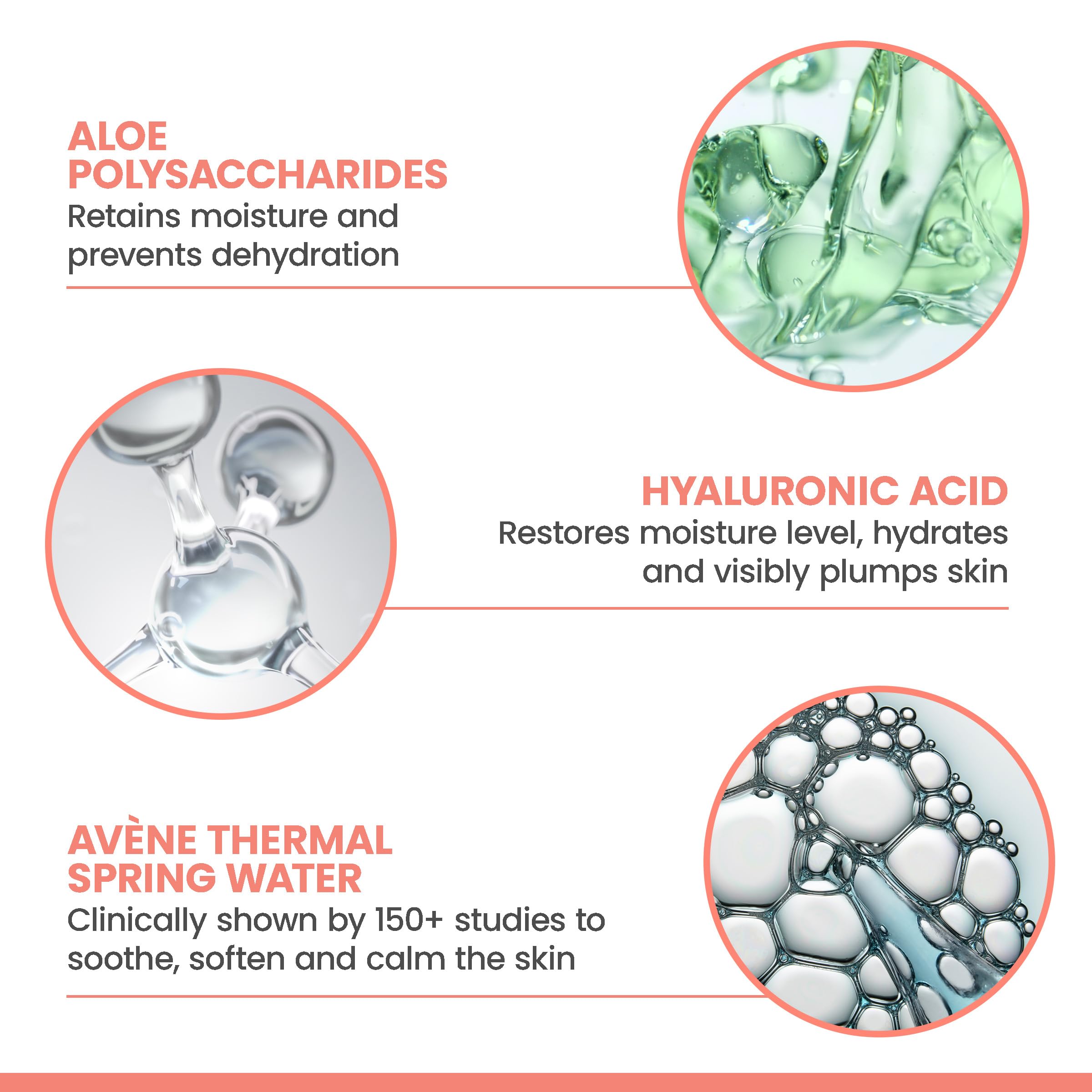 Open jar shows rich gel texture from Avène Hydrance Aqua-Gel