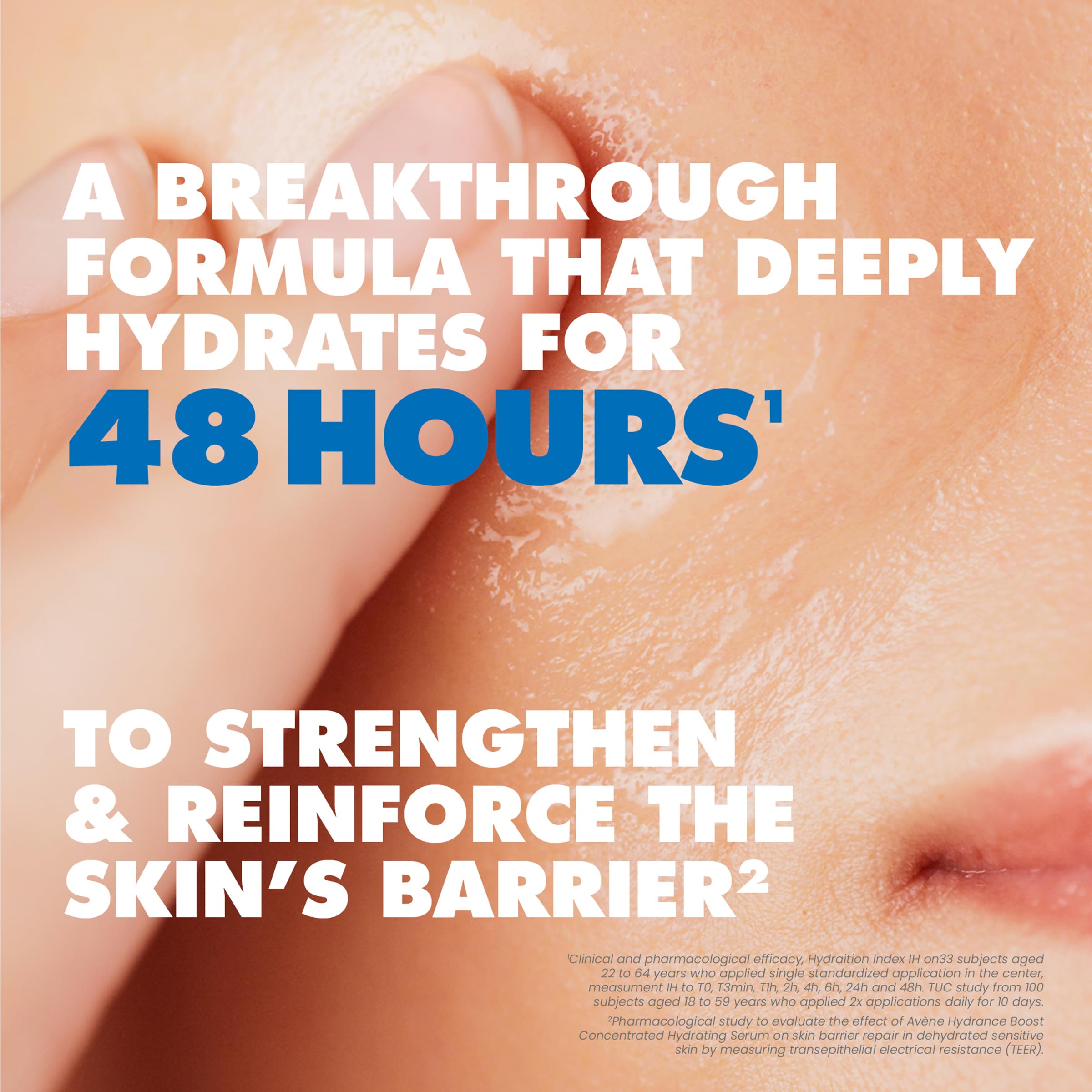 Applying Avène Hydrance Boost Serum as part of a daily skincare routine.