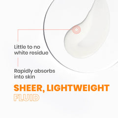 Close-up of Avène sunscreen texture, a lightweight mineral emulsion.