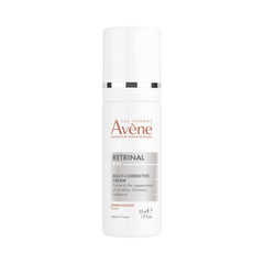 Avène Retrinal 0.05% cream tube front showing sleek packaging and focus on wrinkle care