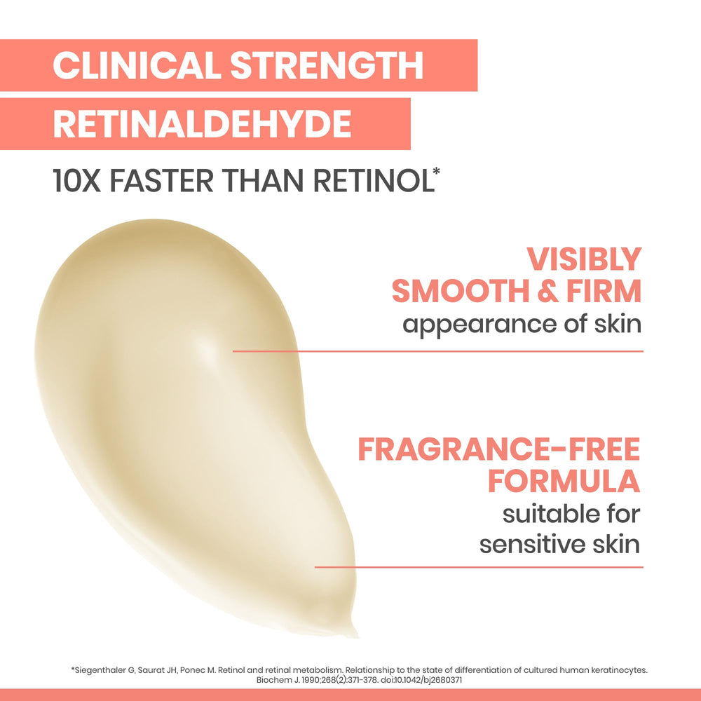 Finger applying Avène Retrinal cream to demonstrate gentle absorption
