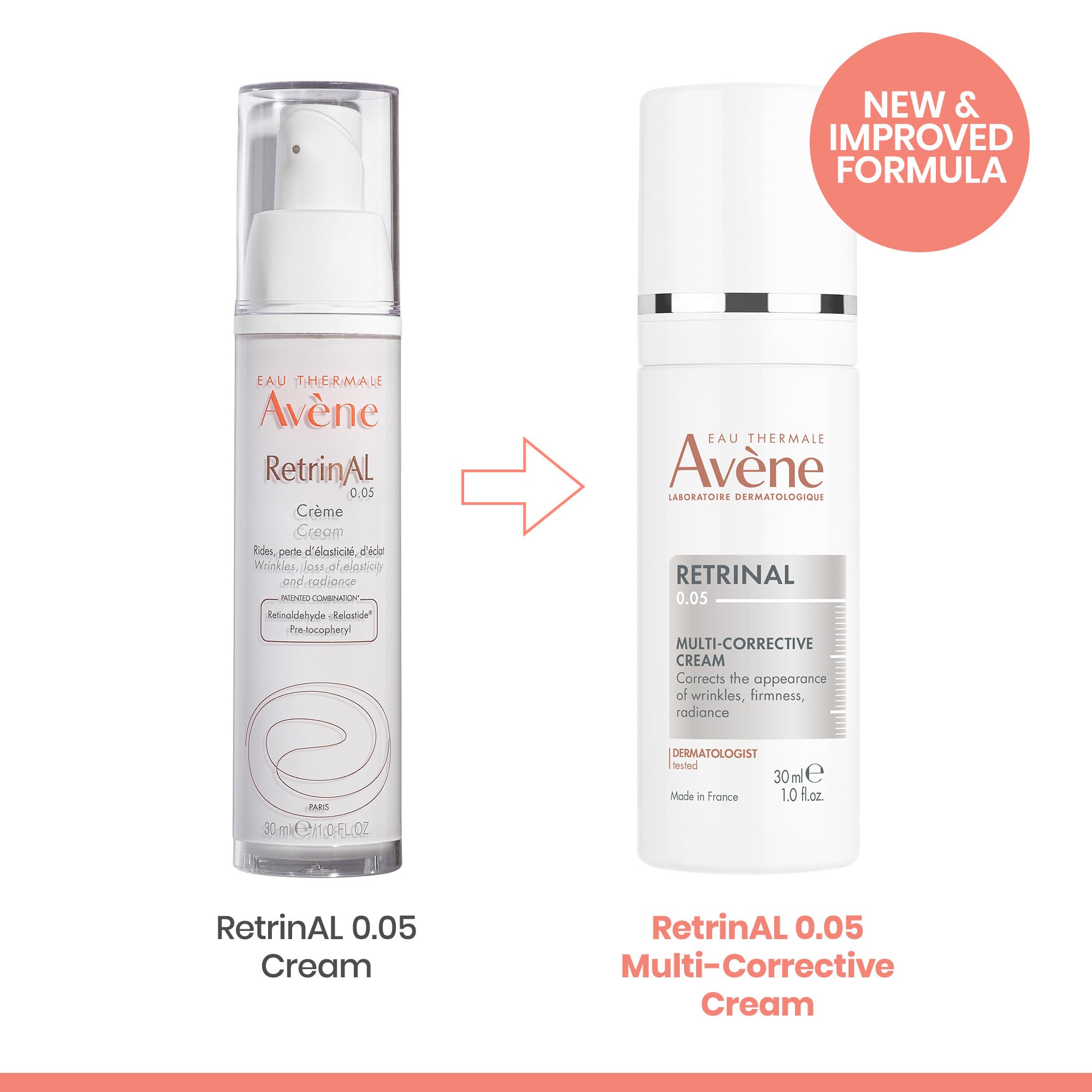 Box and tube of Avène Retrinal ready for nightly use