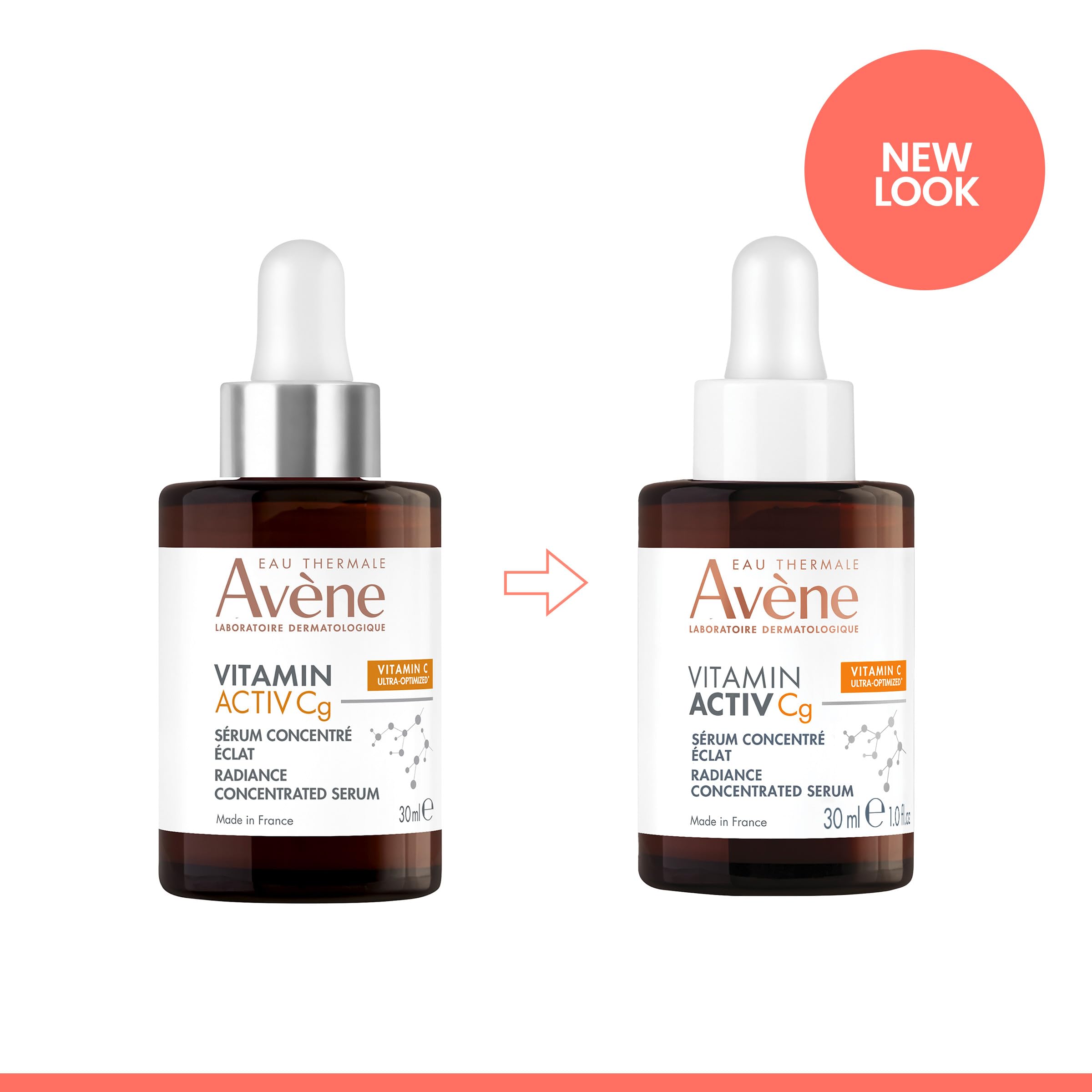 Cream swatch on skin showing non-sticky finish of Avène serum.