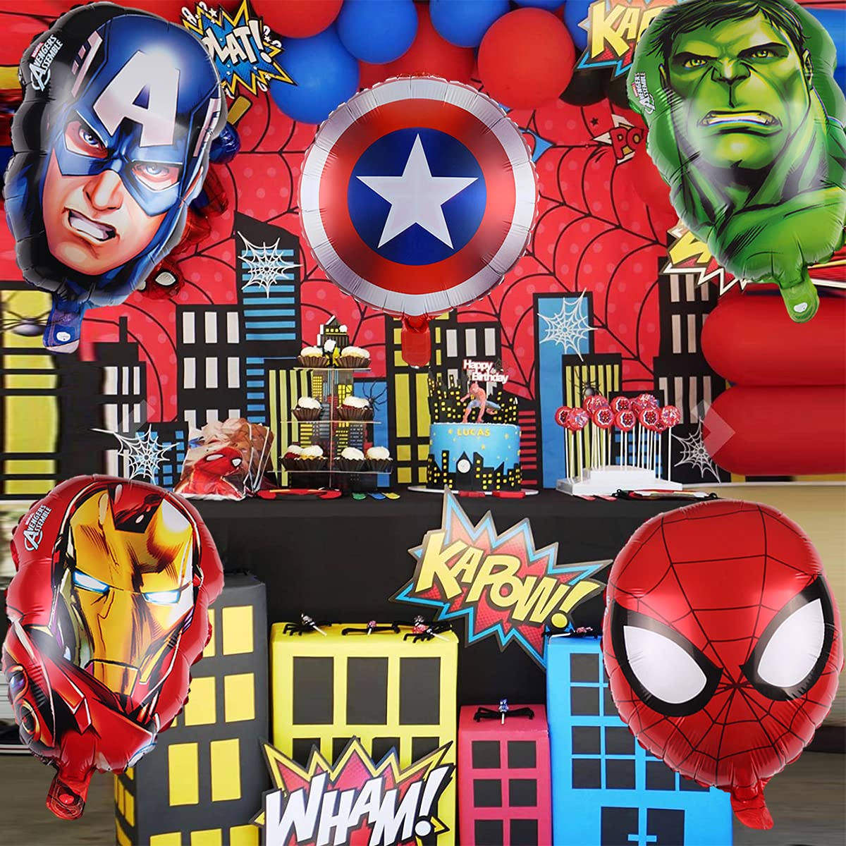 Avengers foil balloons backed by a 100% refund guarantee and support.