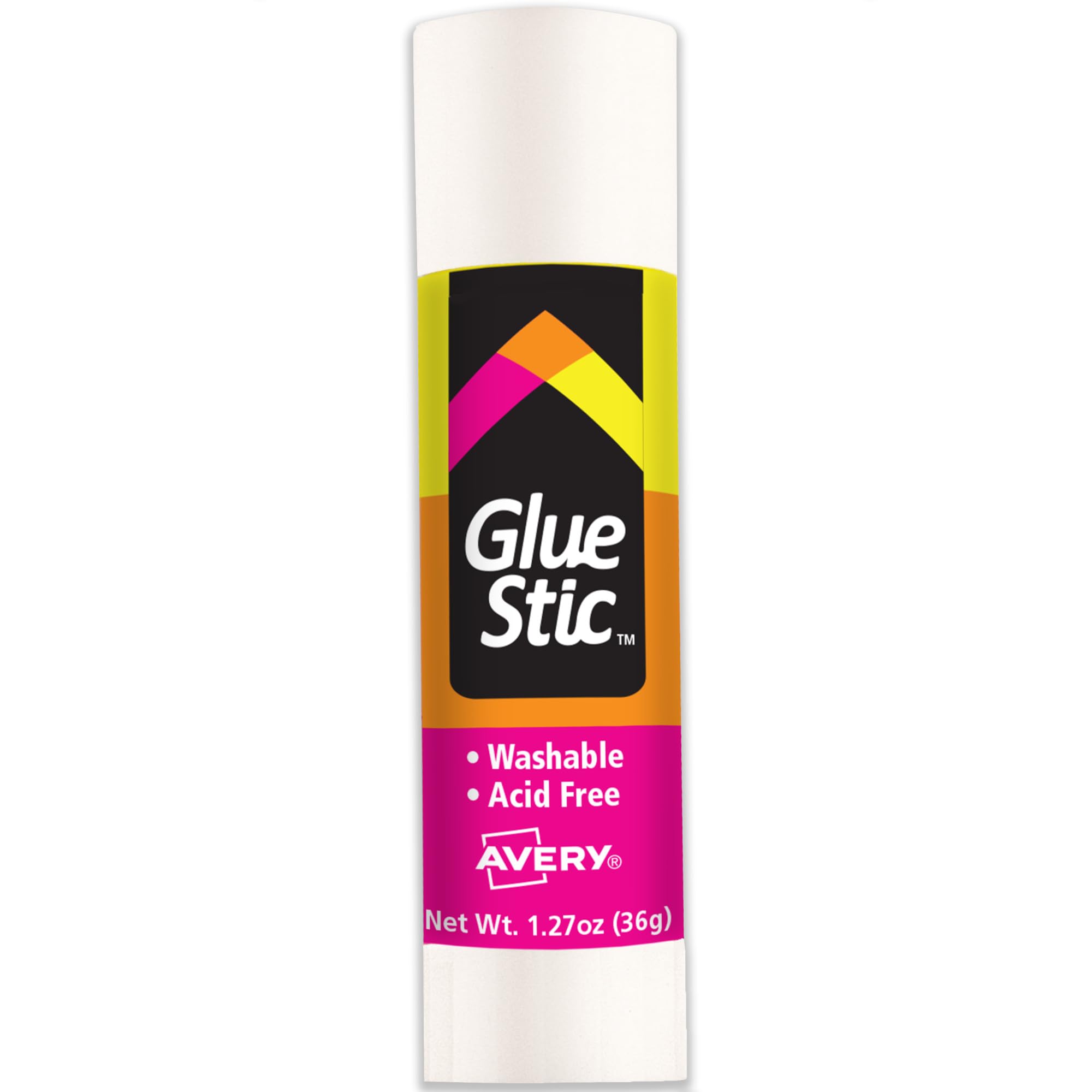Avery Glue Stic acmi-certified label signals safe, reliable everyday use.